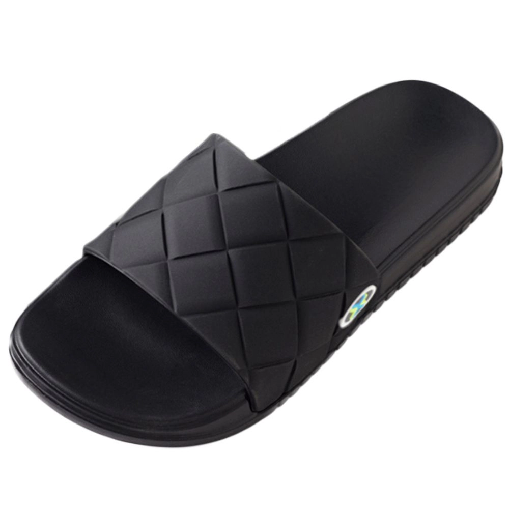 Roxoni Men's Casual Comfort Breathable Denim Open Toe House  Slipper