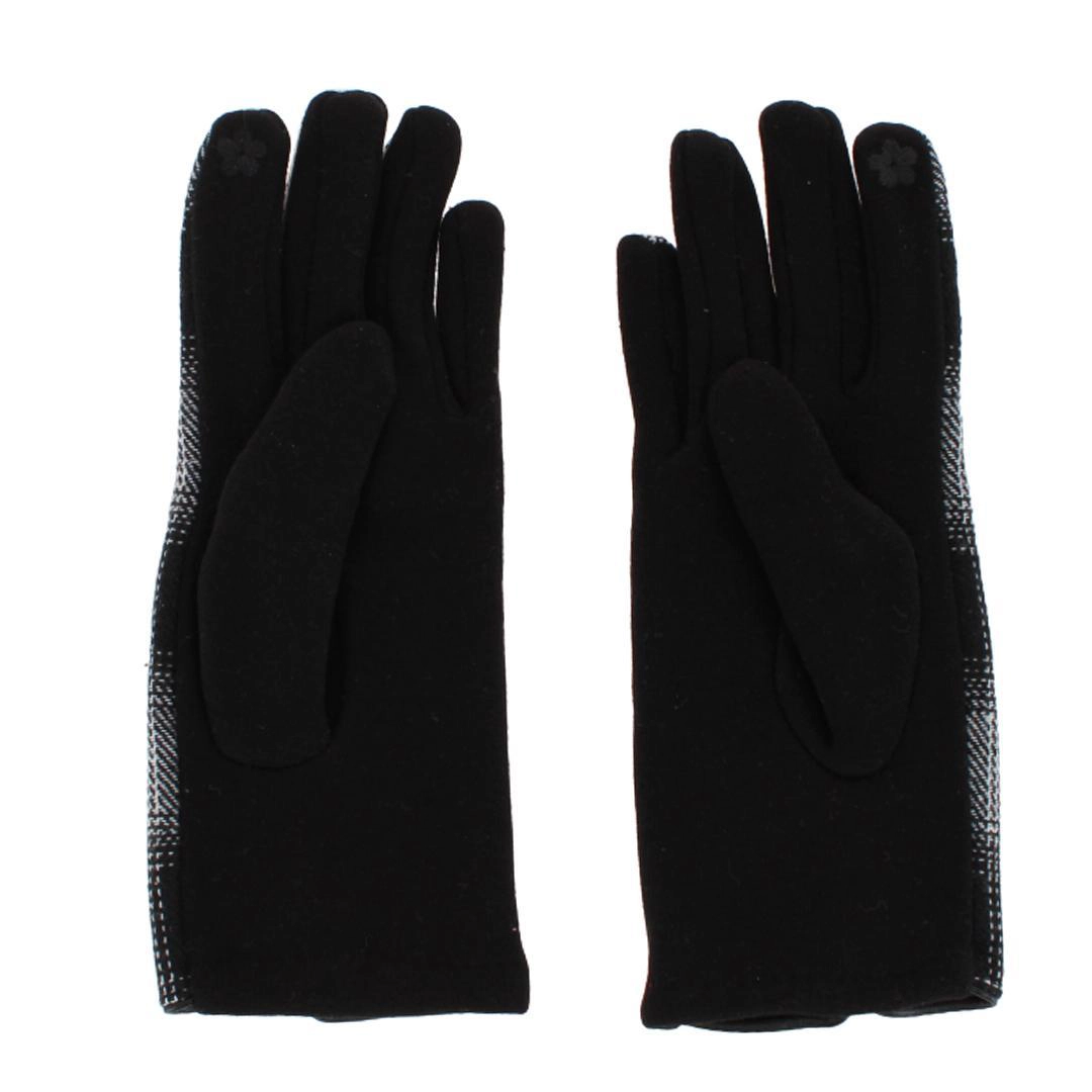 CTM Women's Buffalo Plaid Touchscreen Winter Gloves