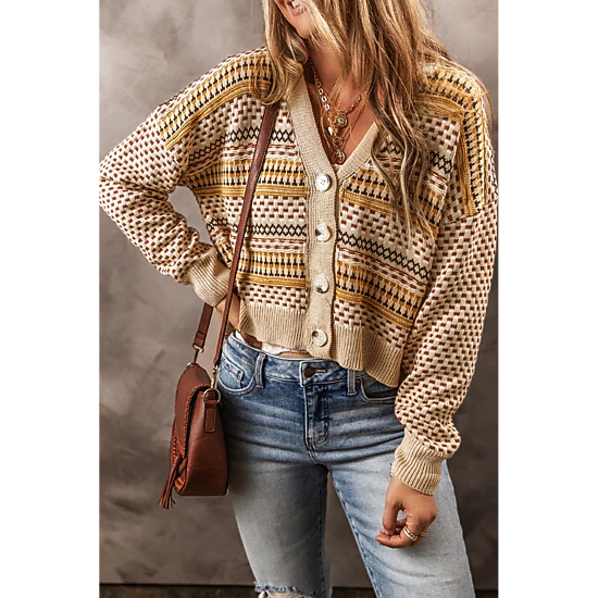 Threaded Pear Ailani Cropped Cardigan