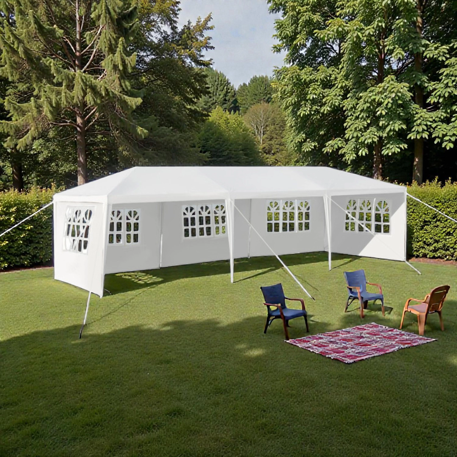 Hivvago Party Pavilion Tent with Removable Side Panels