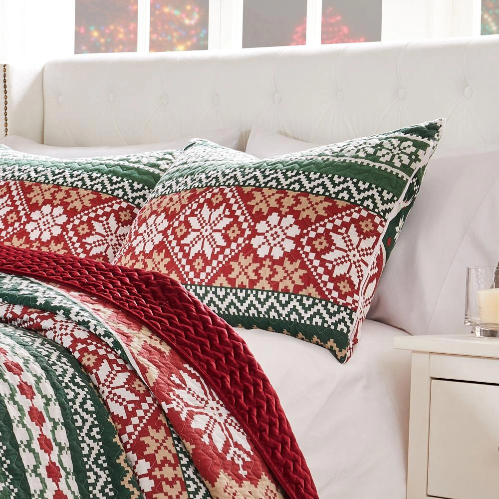 Greenland Home Fashion Fair Isle Ultra Comfortable Pillow Sham