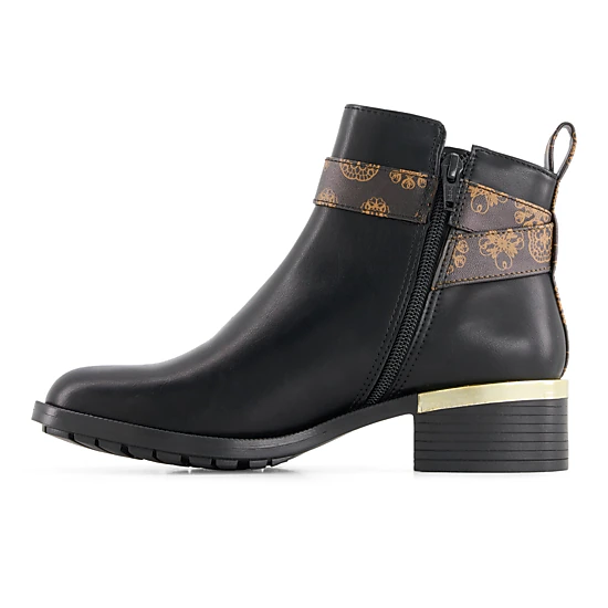 Andrea Womens Fashion Booties With Ankle Buckle
