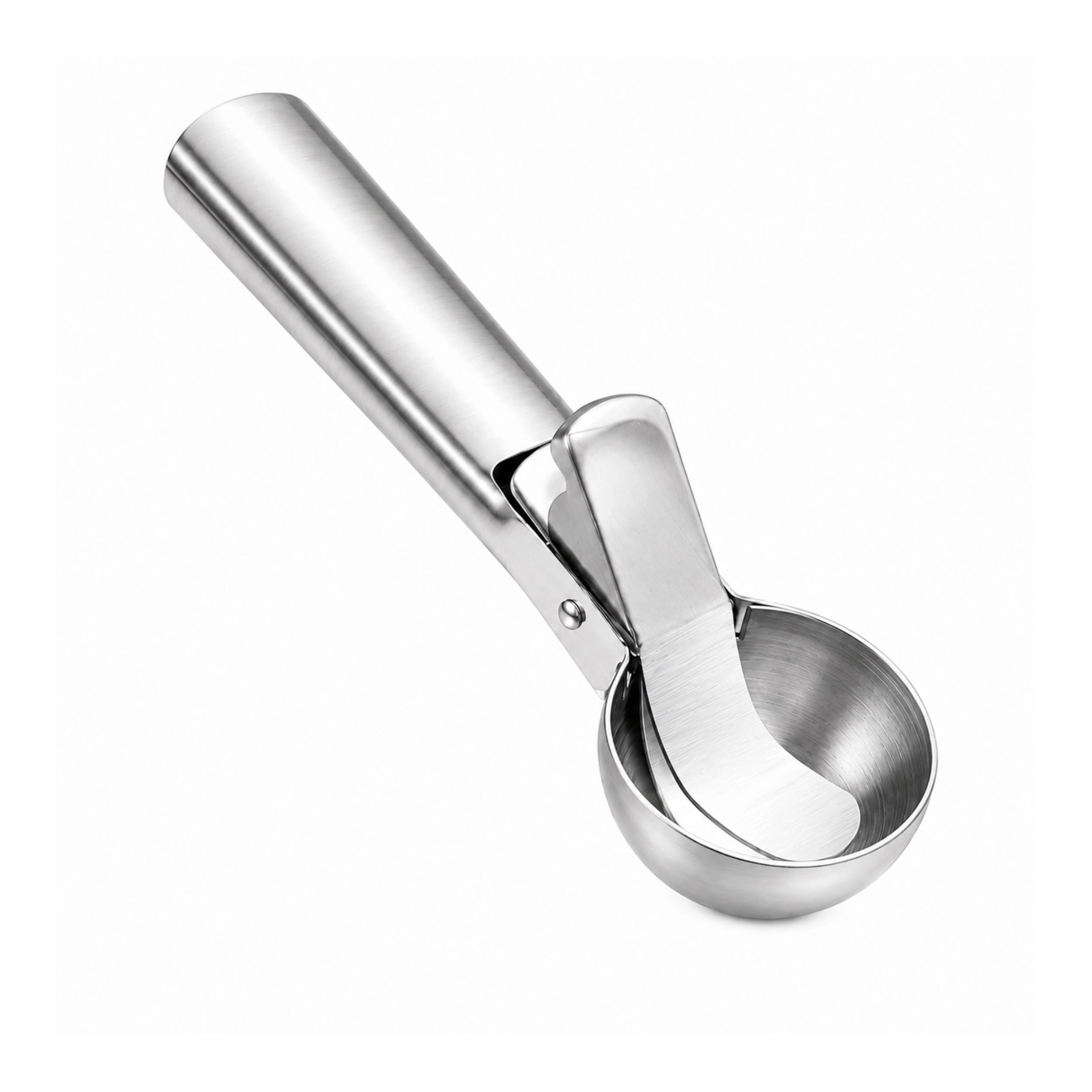 Home Collection Stainless Steel Ice Cream Scoop with Trigger Handle Cookie Dough Scoop