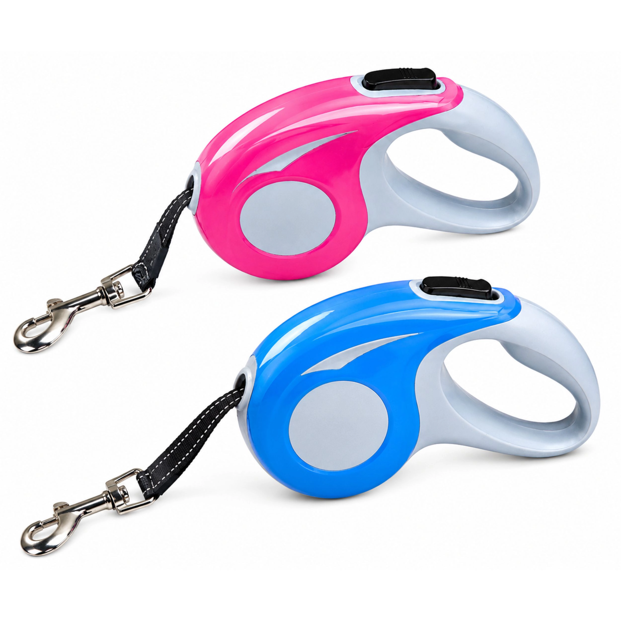 Home Collection 16-Foot Retractable Pet Leash with Locking Handle & Nylon Tape Lead