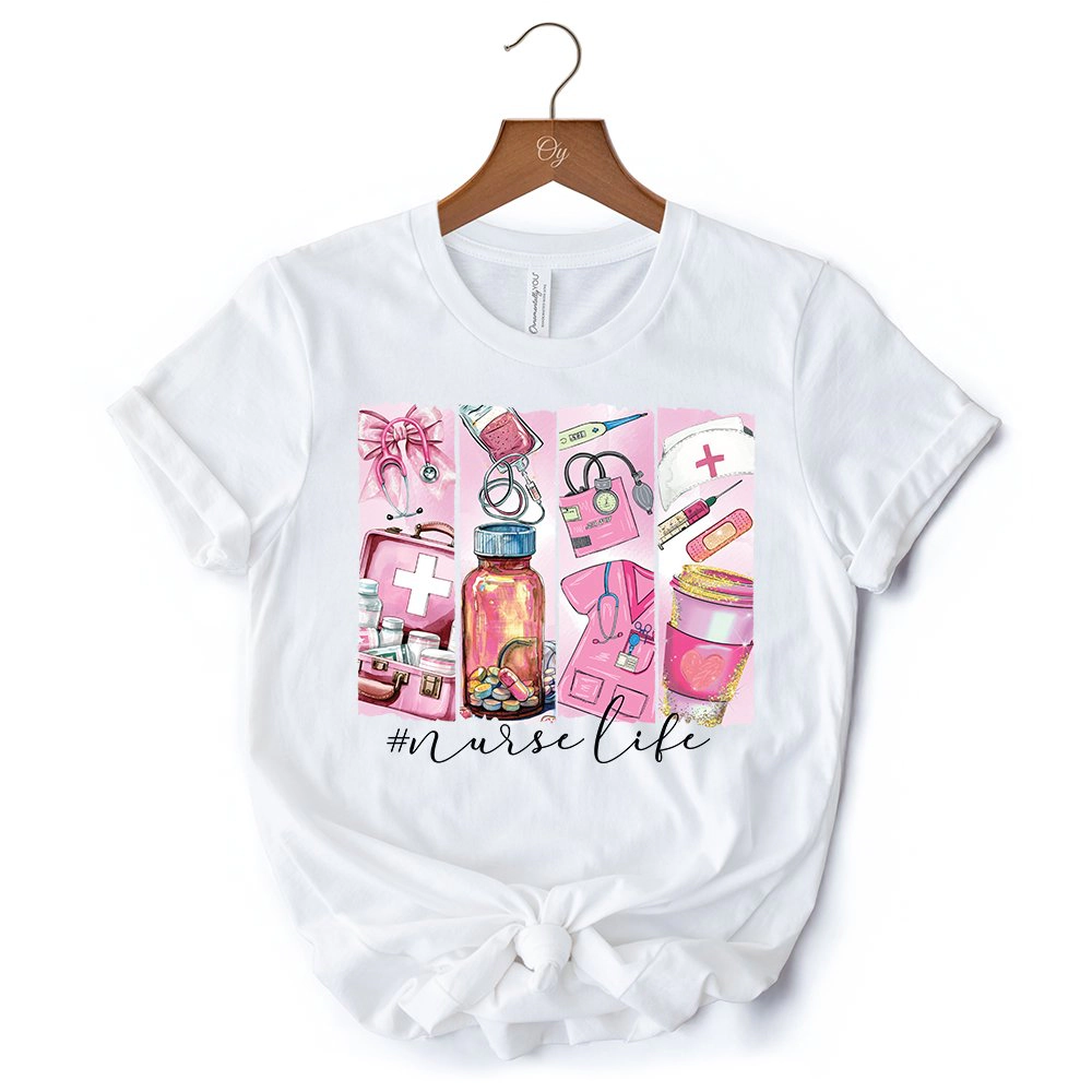 OrnamentallyYou Womens Nurse Life T-Shirt