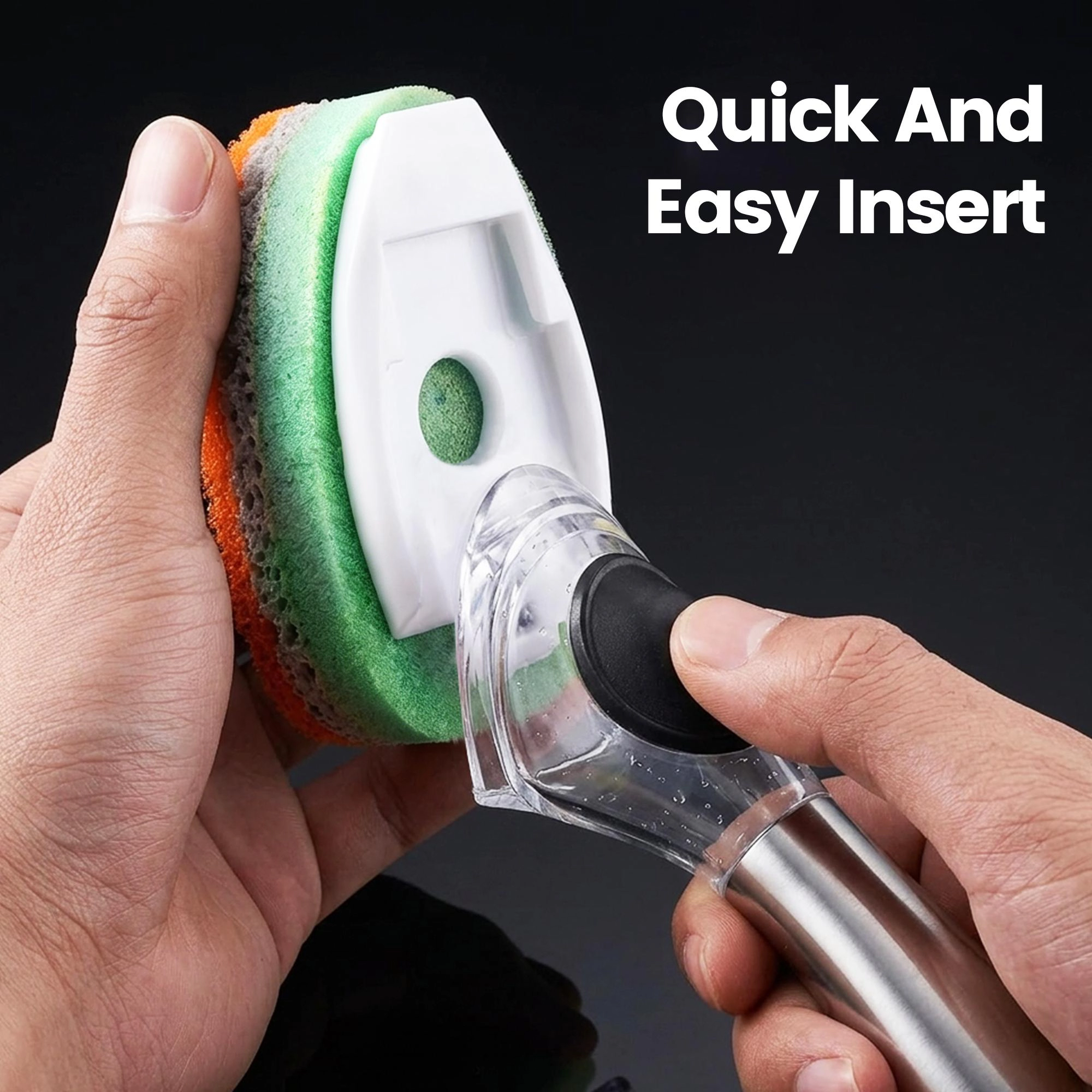 Gourmet Easy Dishwand Sponge Refills for Soap Dispenser, Non-Scratch, 6Pack