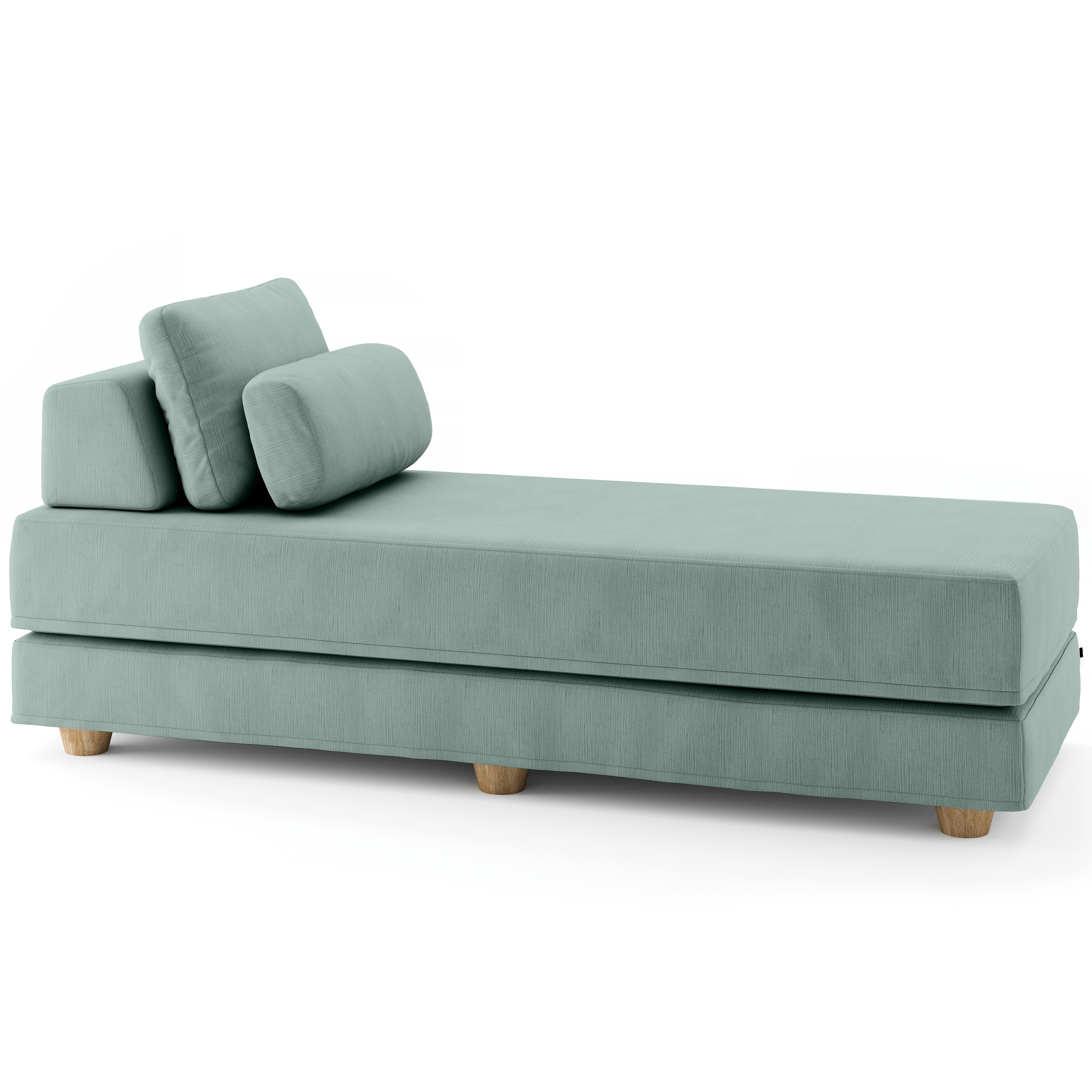 Balshan Daybed - Fold-Out Sleeper Chaise with Premium Memory Foam Queen-Size Mattress