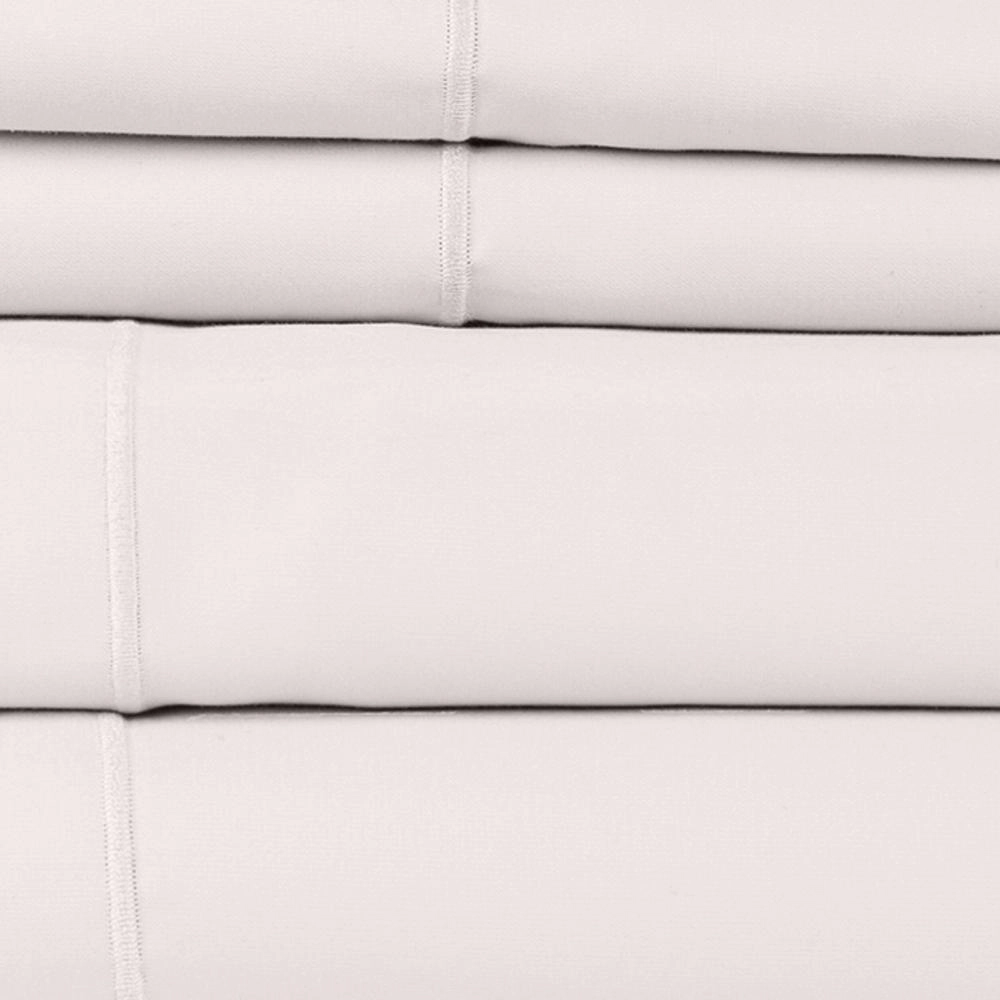 Hotel Concepts 500 Thread Count Sateen Sheet 4 Piece Set Queen Ash