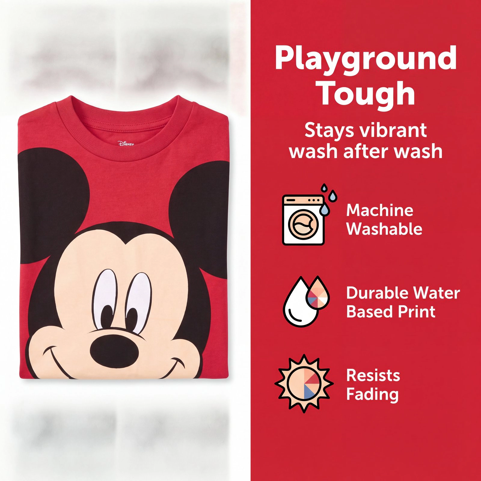 Disney Mickey Mouse Boys' Short Sleeve T-Shirt