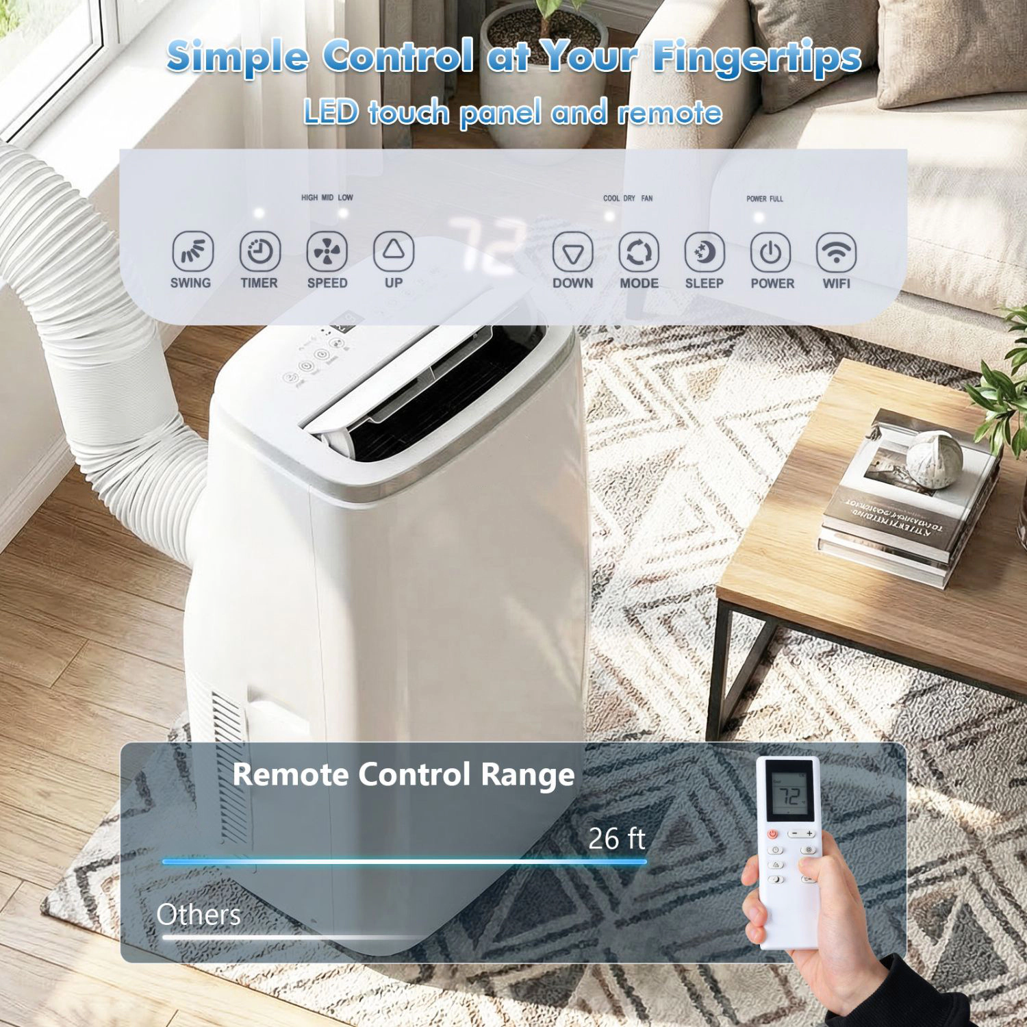 SlickBlue Unisex Portable 15000 BTU Air Conditioner