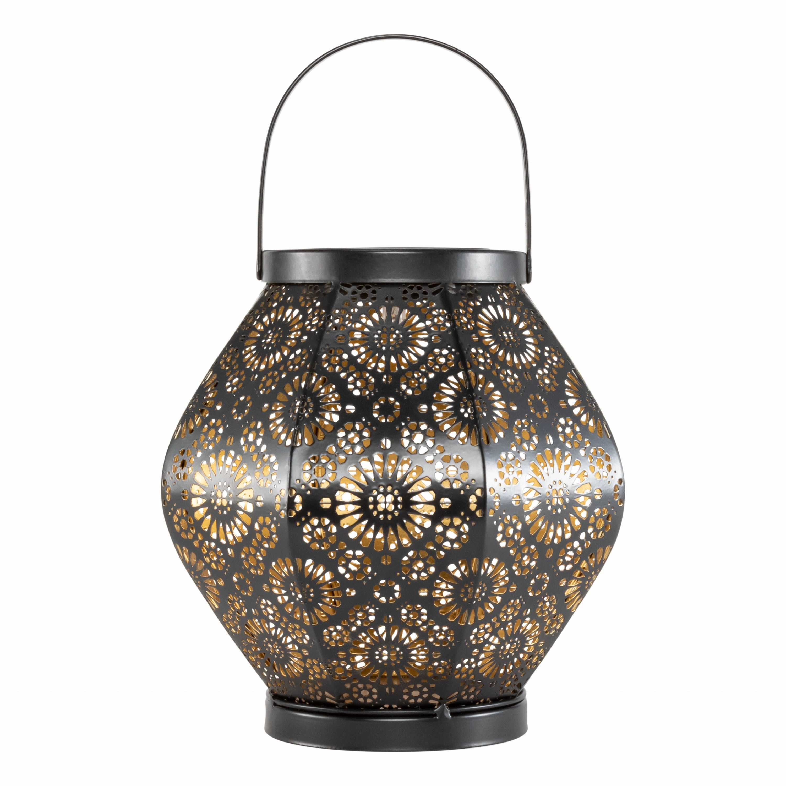 Allsop Home & Garden Daisy Punched Metal Solar Lantern