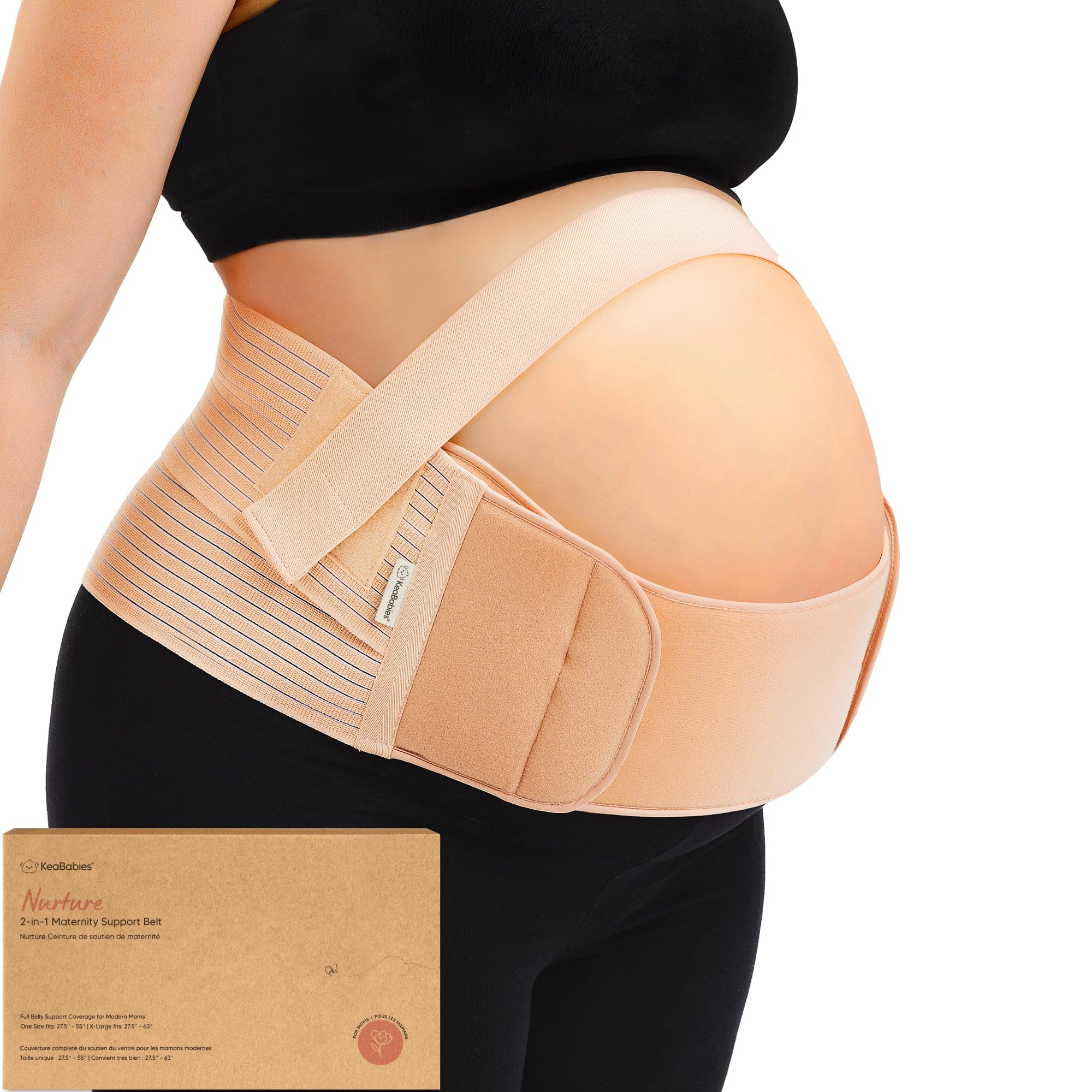 KeaBabies Nurture 2-in-1 Maternity Support Belt