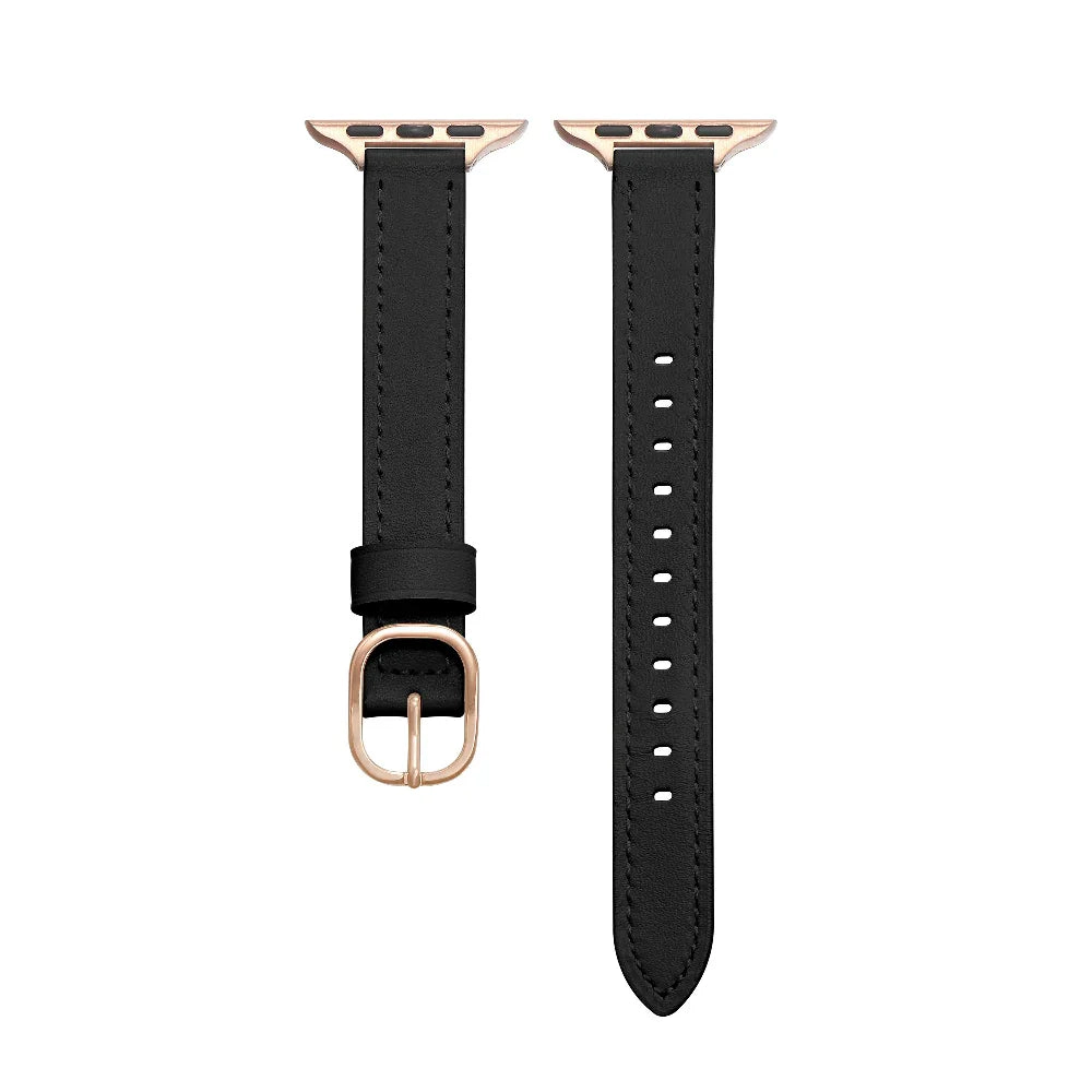 Posh Tech Womens Carmen Skinny Leather Band for Apple Watch