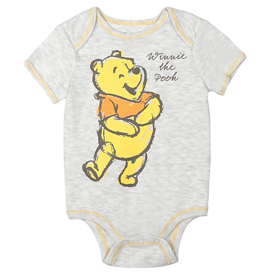 Disney Winnie the Pooh Baby 4-Piece Bodysuit and Pants Set