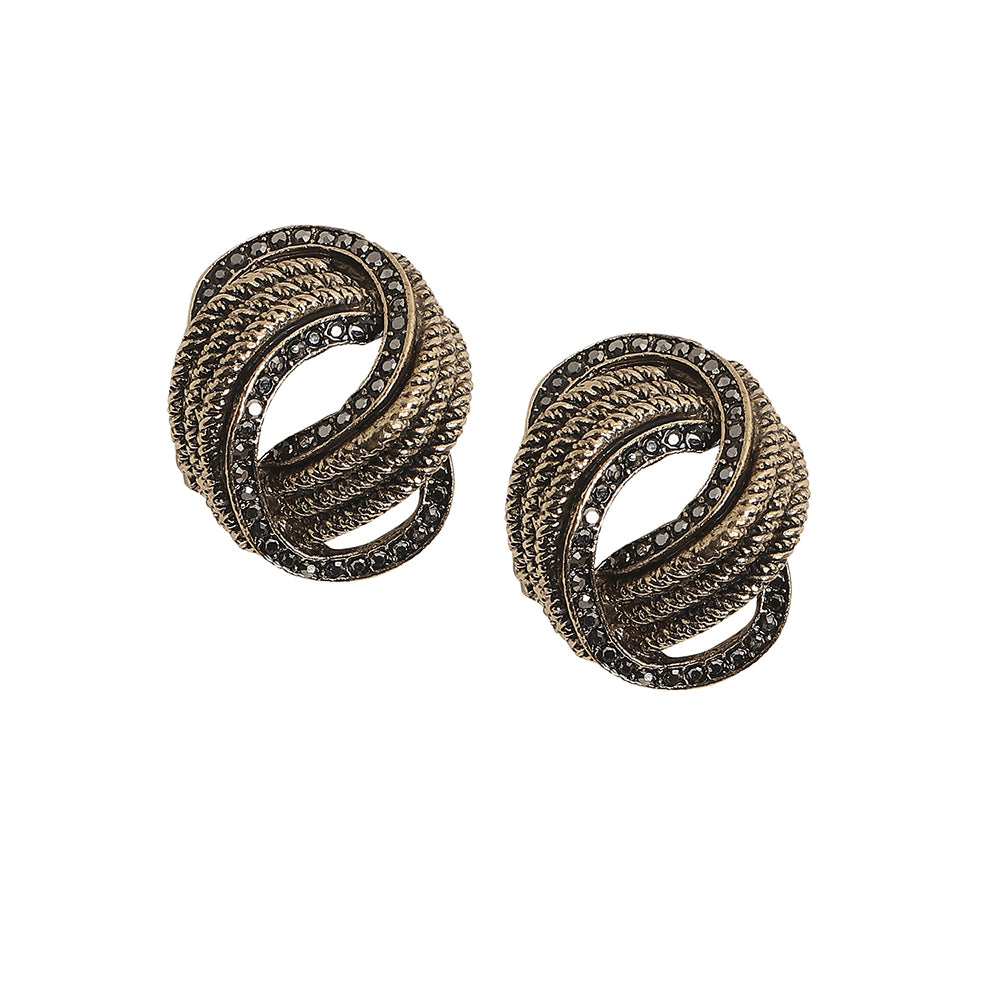 SOHI Women's Twisted Rope Drop Earrings