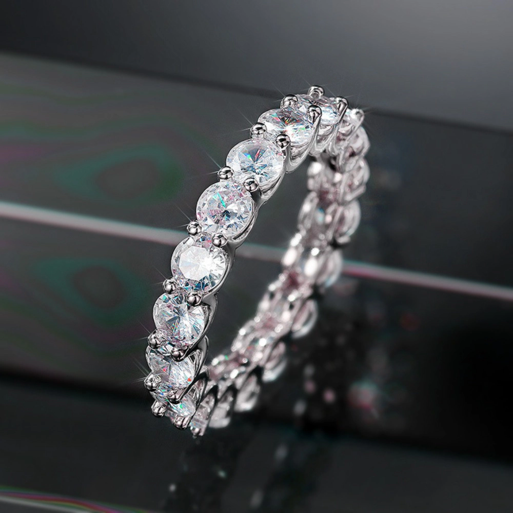 14K Gold Plated Cubic Zirconia Stackable Statement Ring