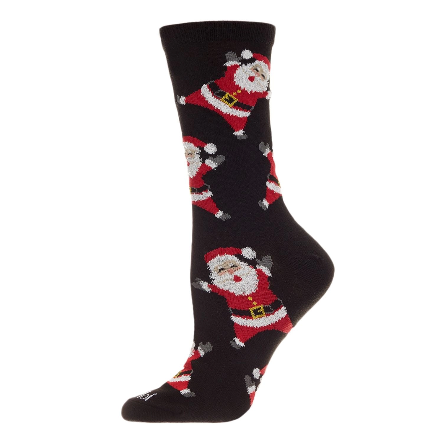 MeMoi Women's All Over Santa Holiday Crew Socks