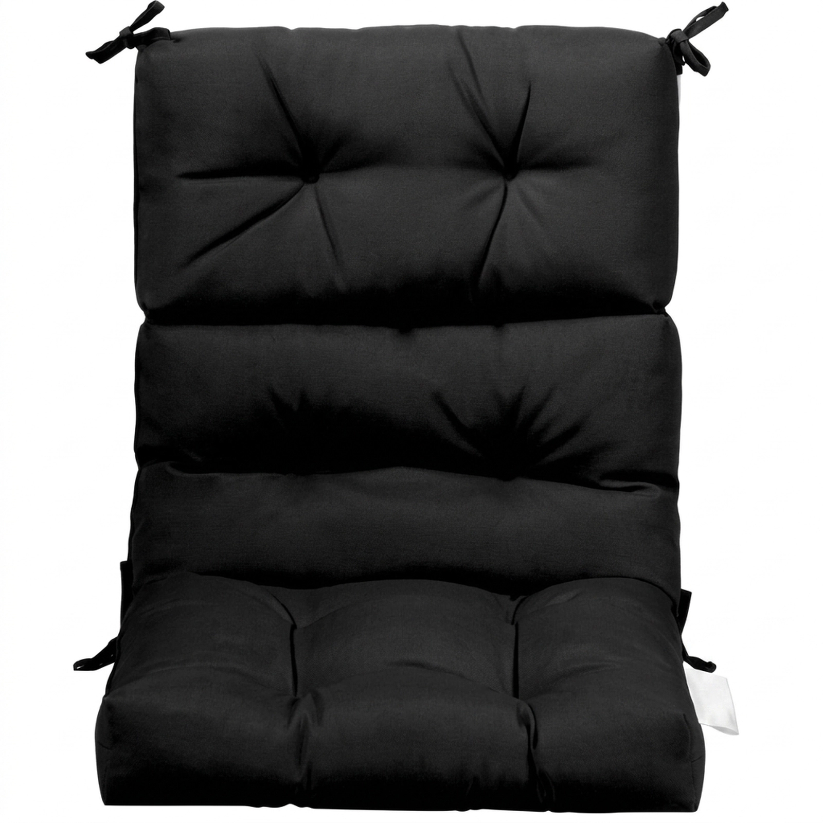 SUGIFT 45.5-in x 22-in Tufted High Back Outdoor Patio Chair Cushion with 3-Fold Design and String Ties