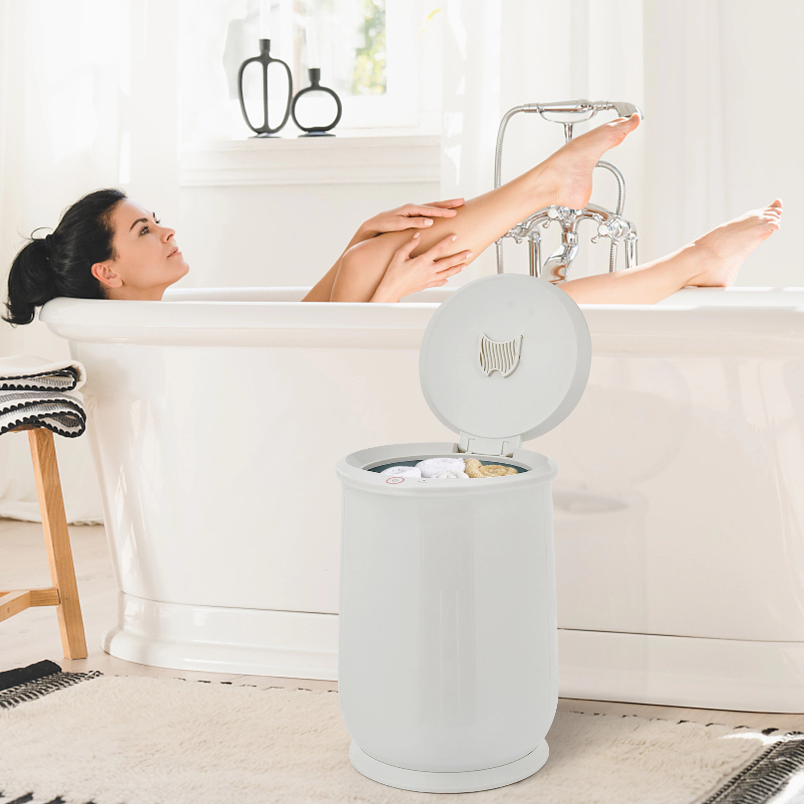 LJG 21L Bathroom Towel Warmer with Auto Shut