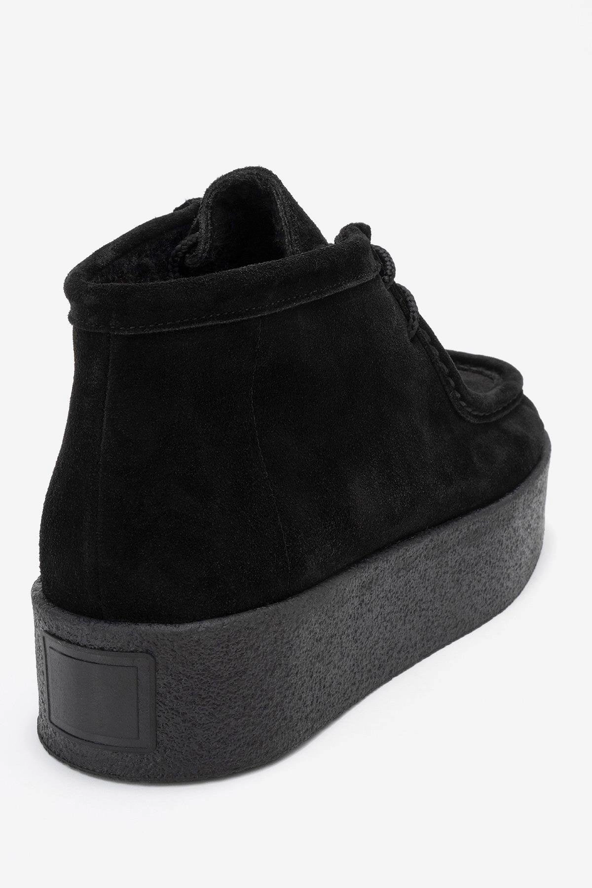 Forever & Always Womens Melia Leather Platform Boot