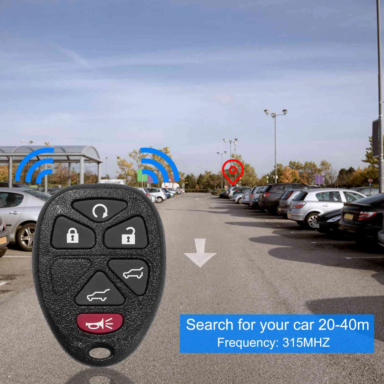 GBruno 2-Pc Keyless Entry Remote Key Fob For Chevy