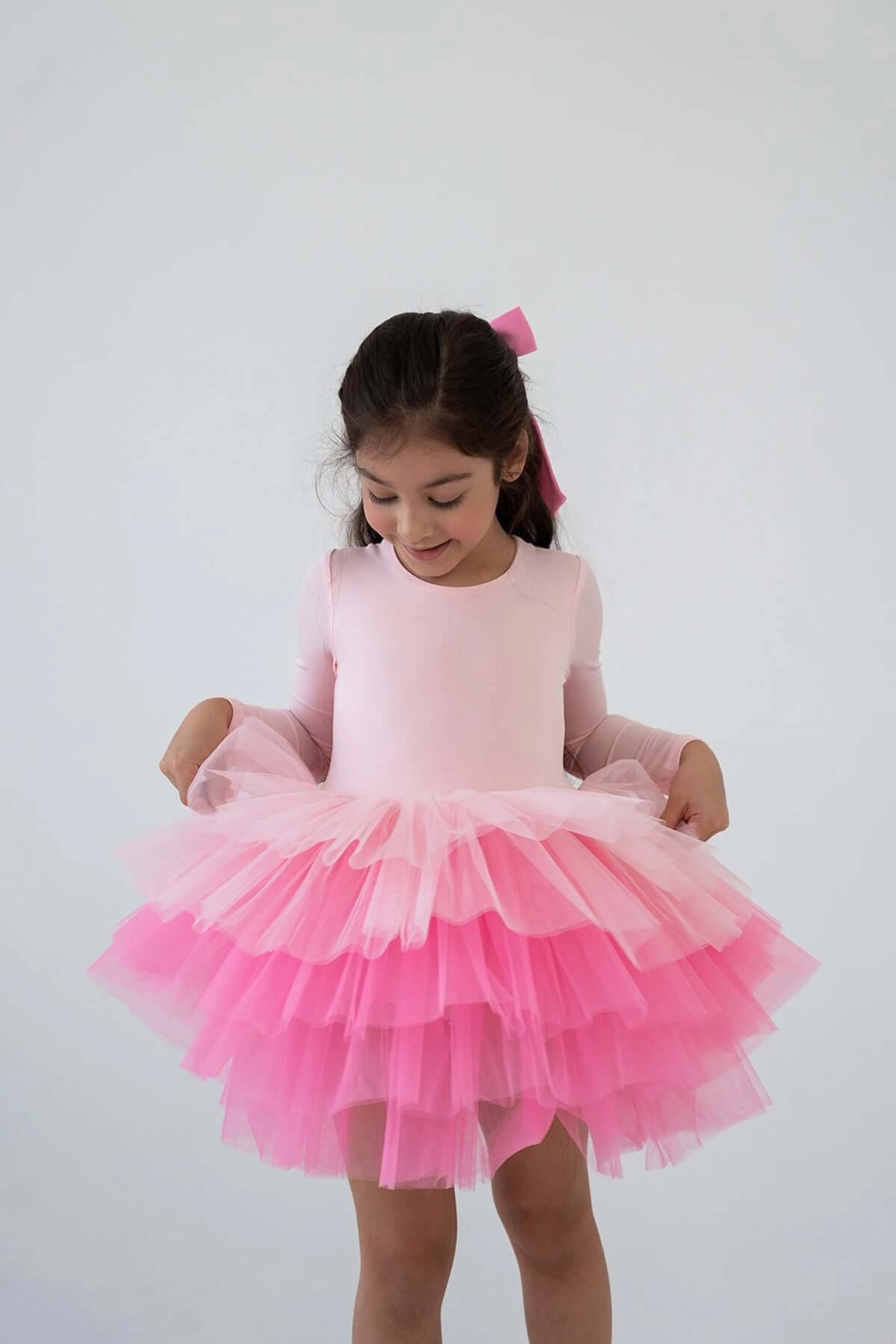Mini Celebrities Girls Pink Love Tutu Dress