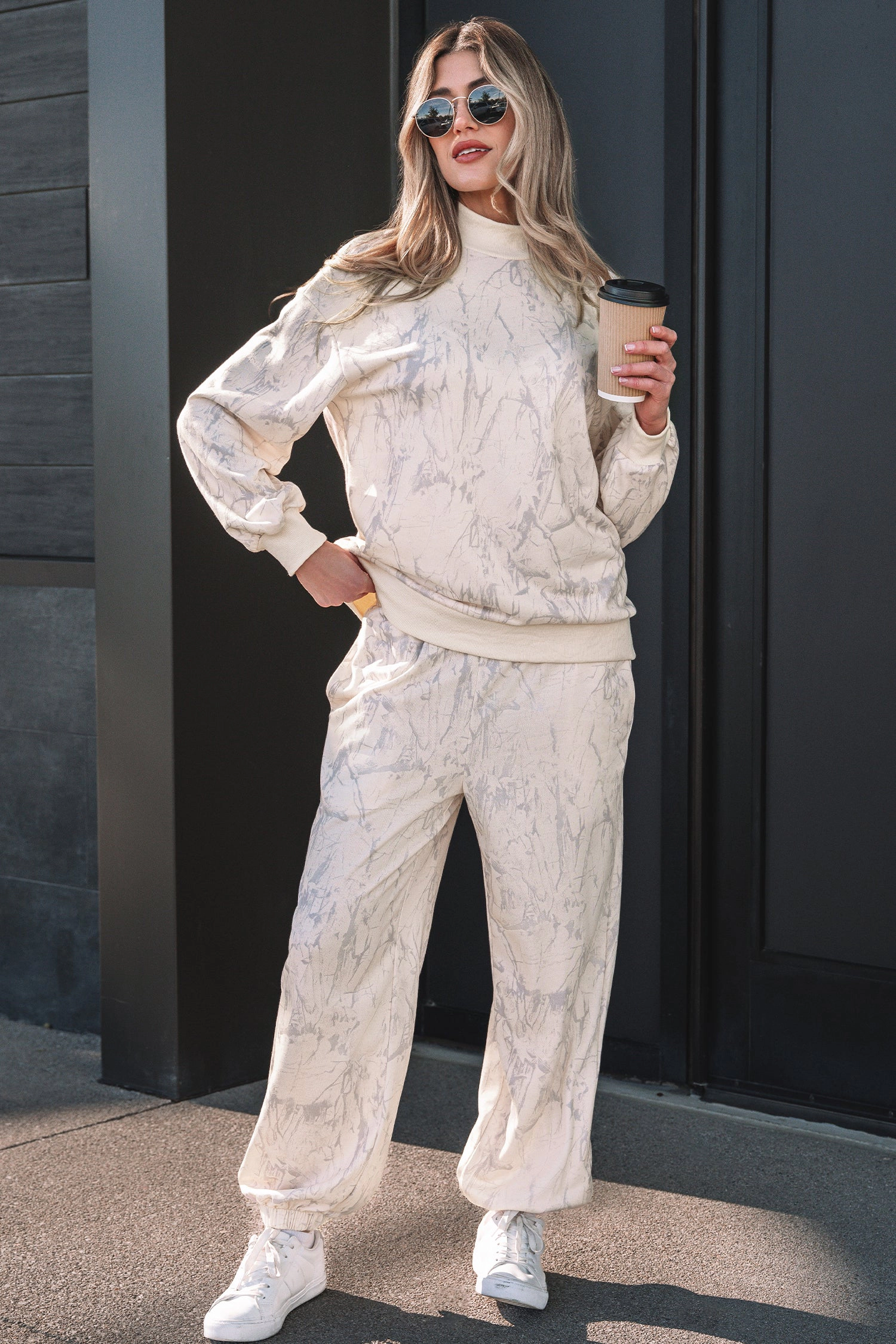 Threaded Pear Women's Liliana Print Jogger Pants