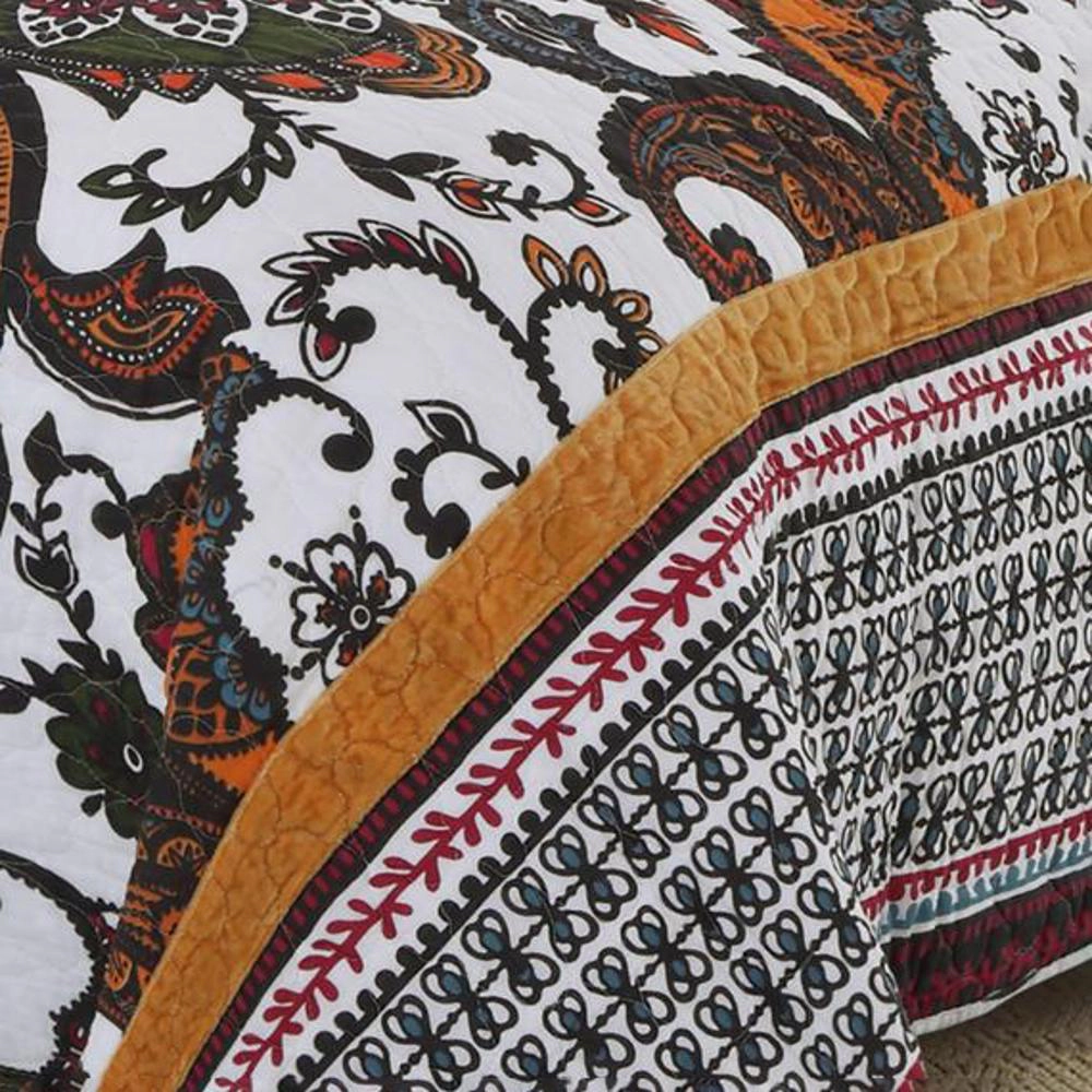 Greenland Home Fashion Orleans Quilt Set 3 Piece