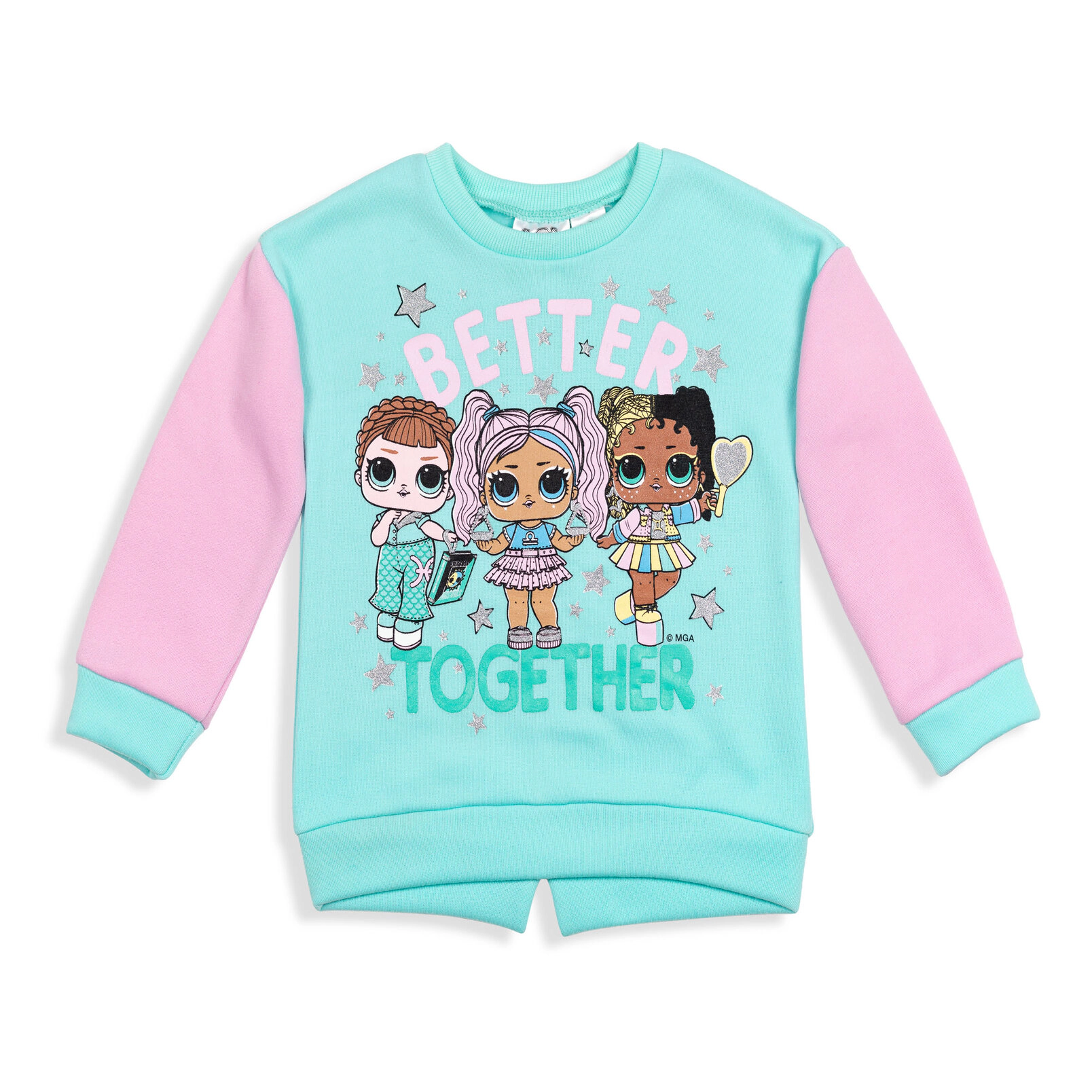 L.O.L. Surprise! Girls' 2-Piece Fleece Sweatshirt and Pants Set