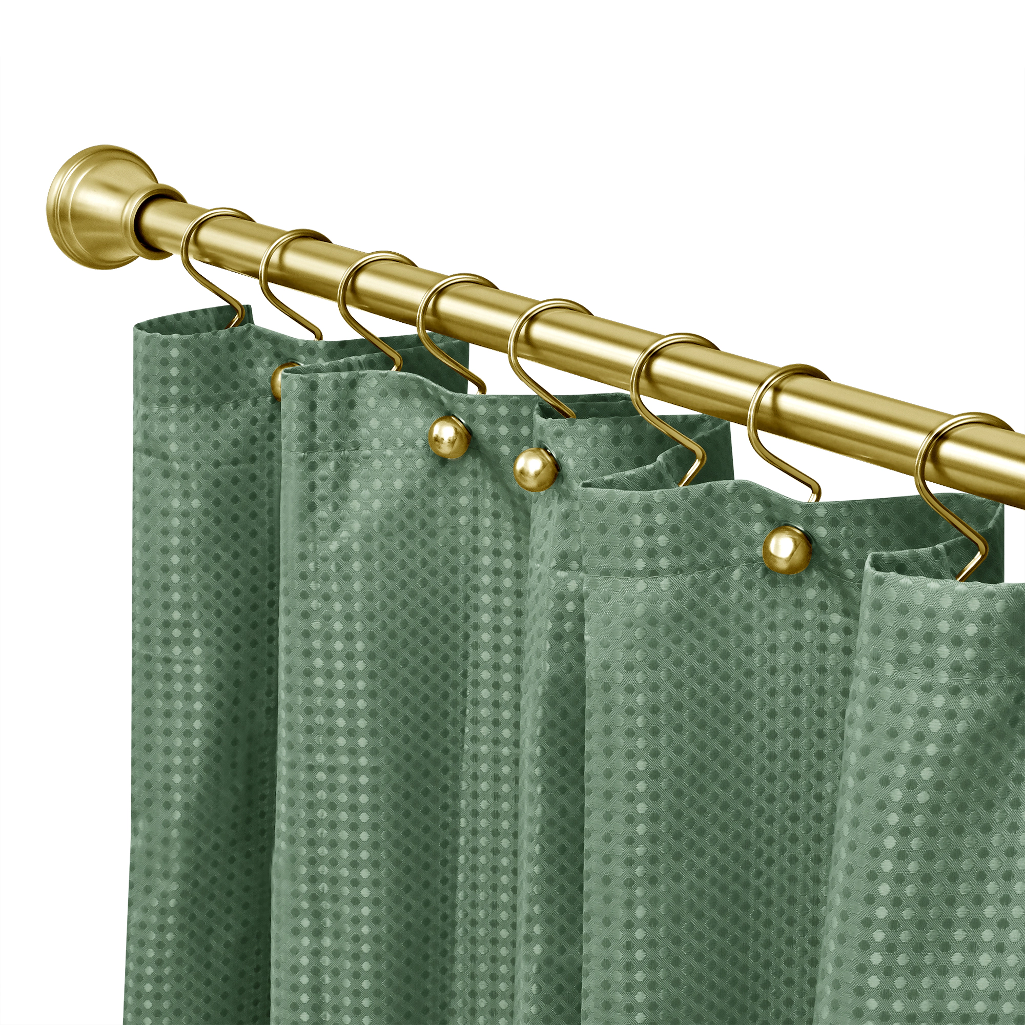 Utopia Alley Adjustable 72-Inch Rust-Proof Aluminum Shower Curtain Tension Rod, No Drill Installation - Extendable
