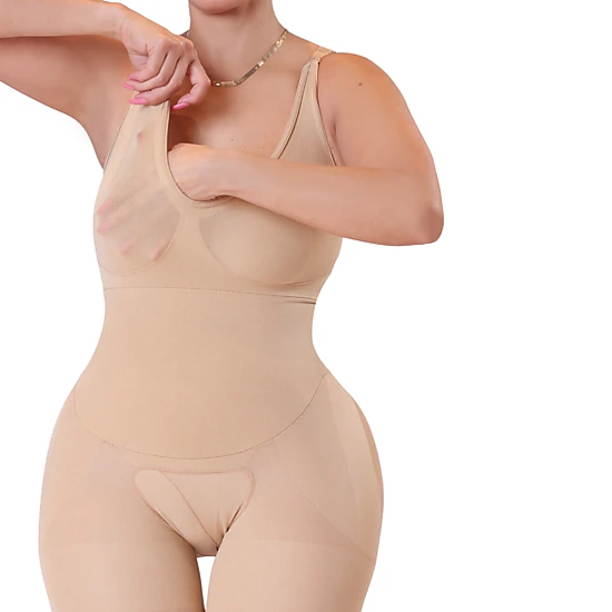 YAHAIRA Women's Happy Shapewear No.7 Bodysuit Double Tummy Layer Shorts