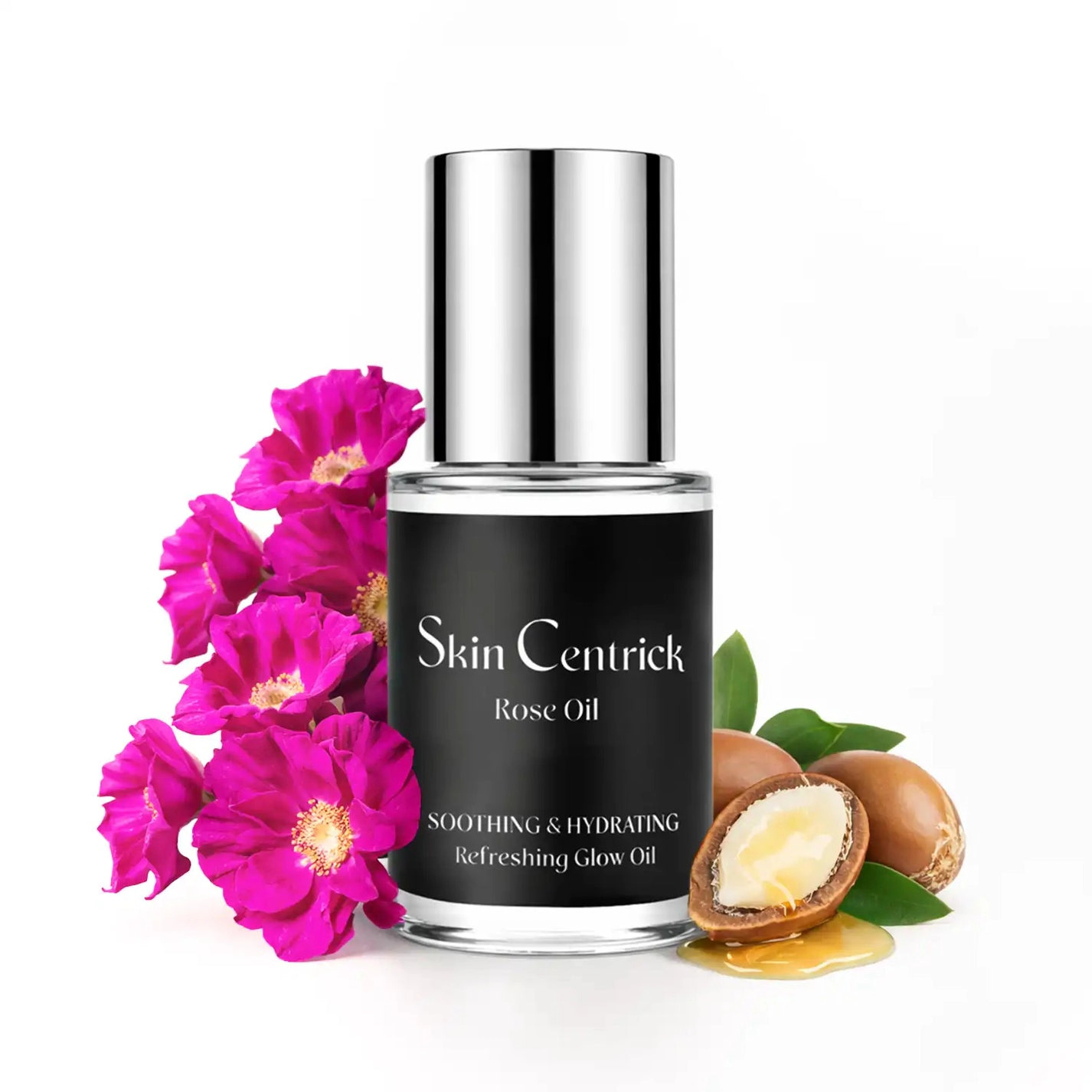 Skin Centrick | Rose Face Oil | Radiance Boosting | Rose & Argan Oils | Dull-Looking Skin | 30 ml