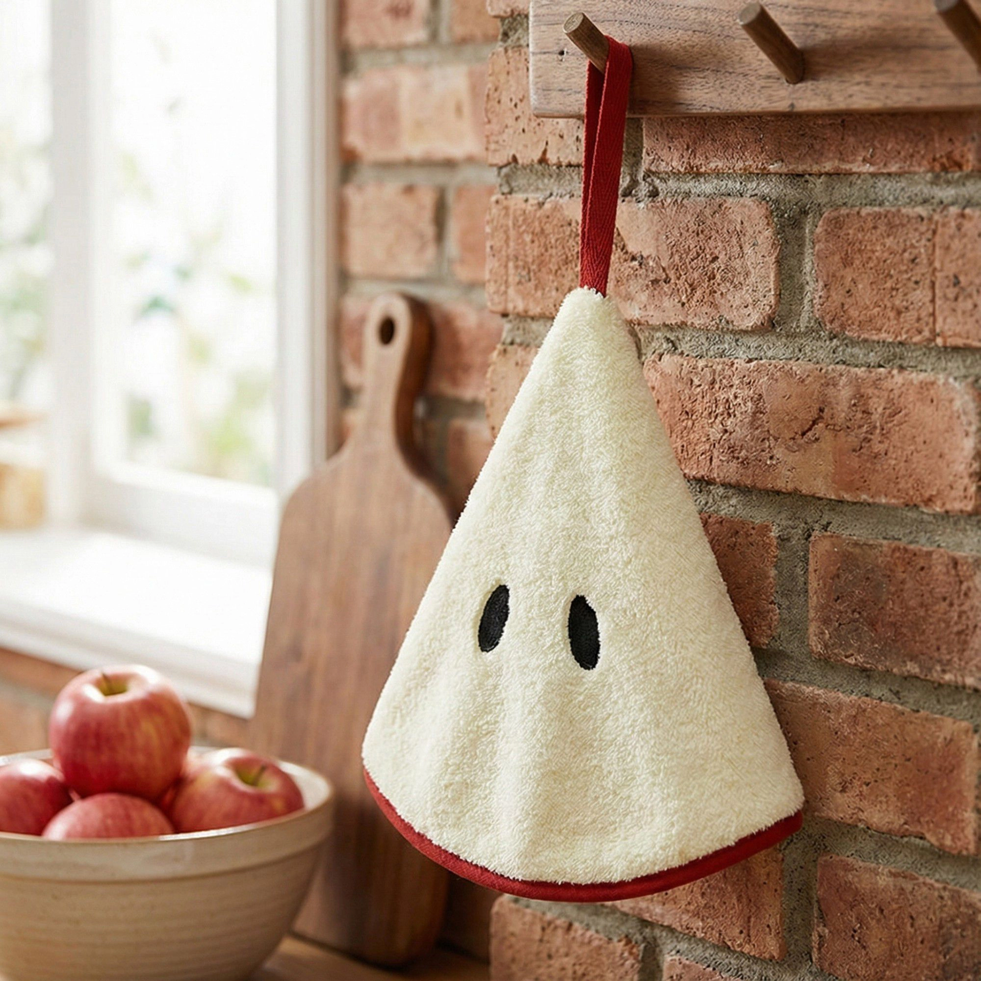 Alilang Women Novelty Hanging Kitchen Cleaning Towel Soft Absorbent Reusable Microfiber Dish and Hand