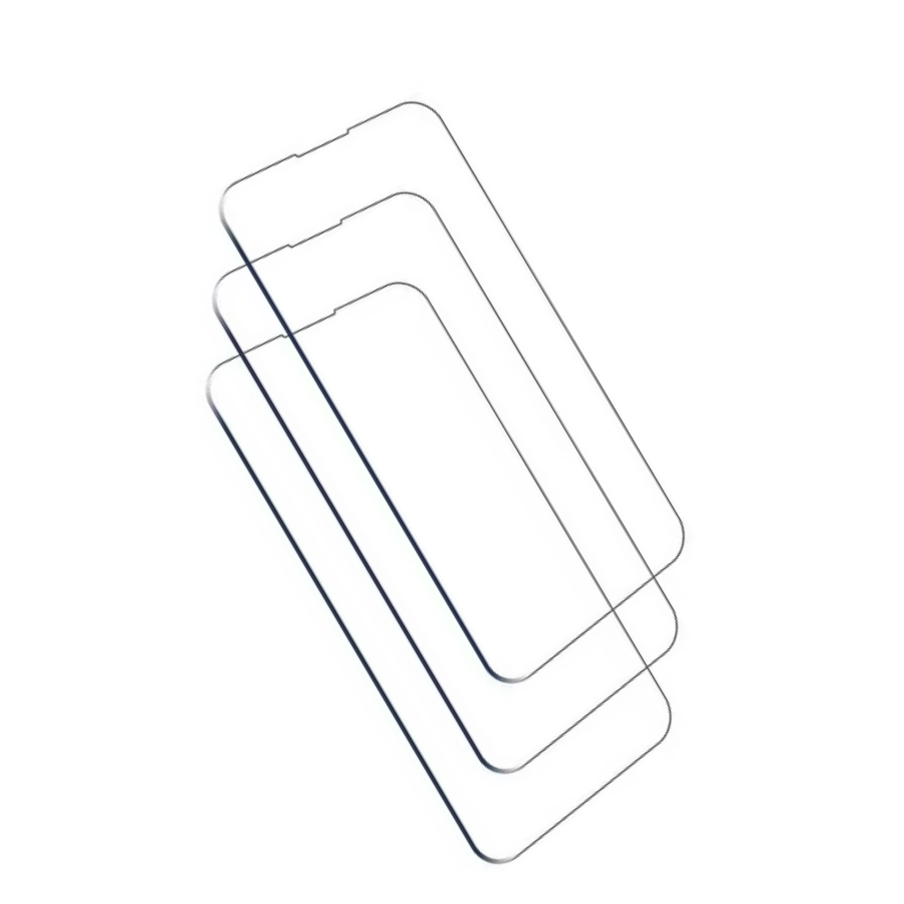 Qixxronics Screen Protector for iPhone Pro Max ( inch) Tempered Glass Anti-Scratch Self-Adhere 3PCS