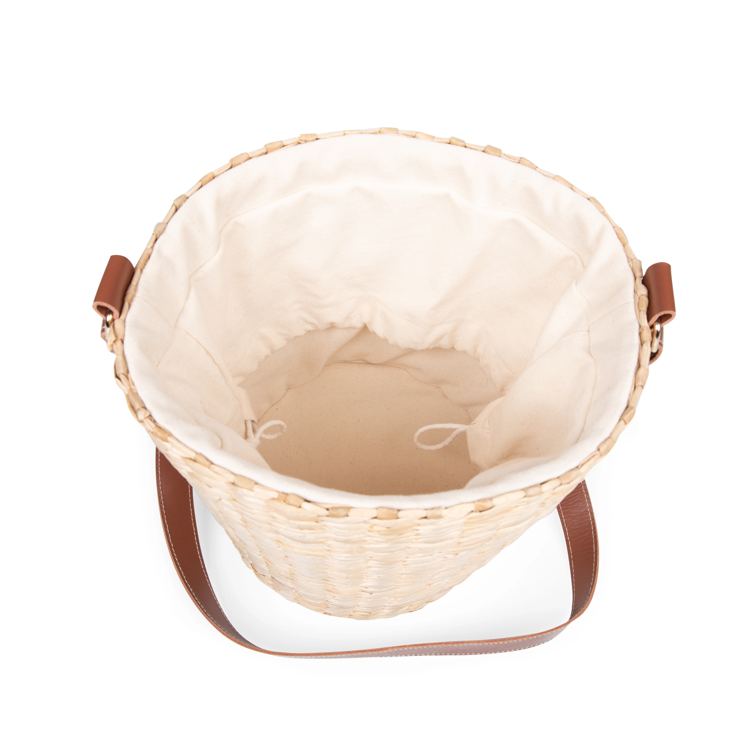PICNIC TIME Palermo Rush Insulated Bucket Tote with Leather Straps