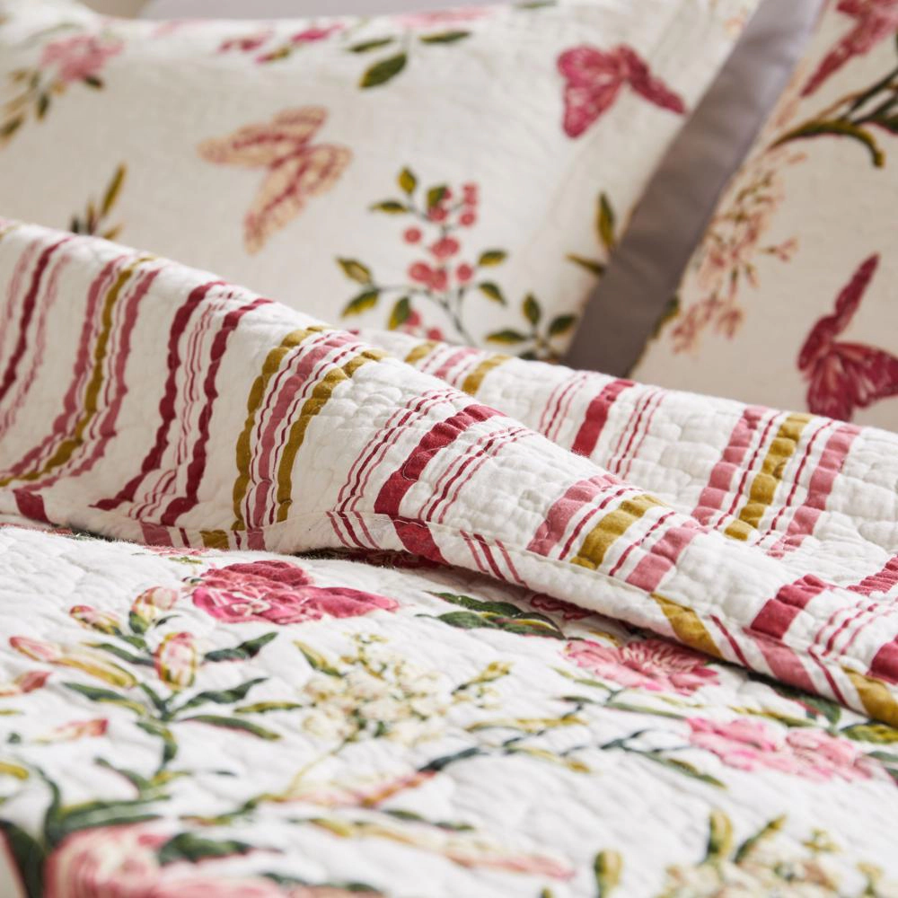 Greenland Home Fashion flies Quilt And Pillow Sham Set 3 Piece