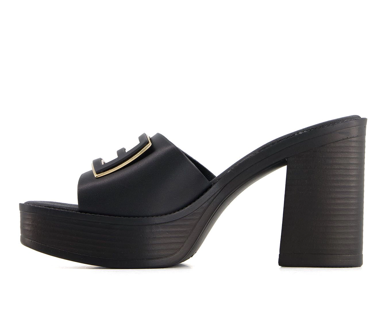 Andrea Womens Heeled Slip On Sandals
