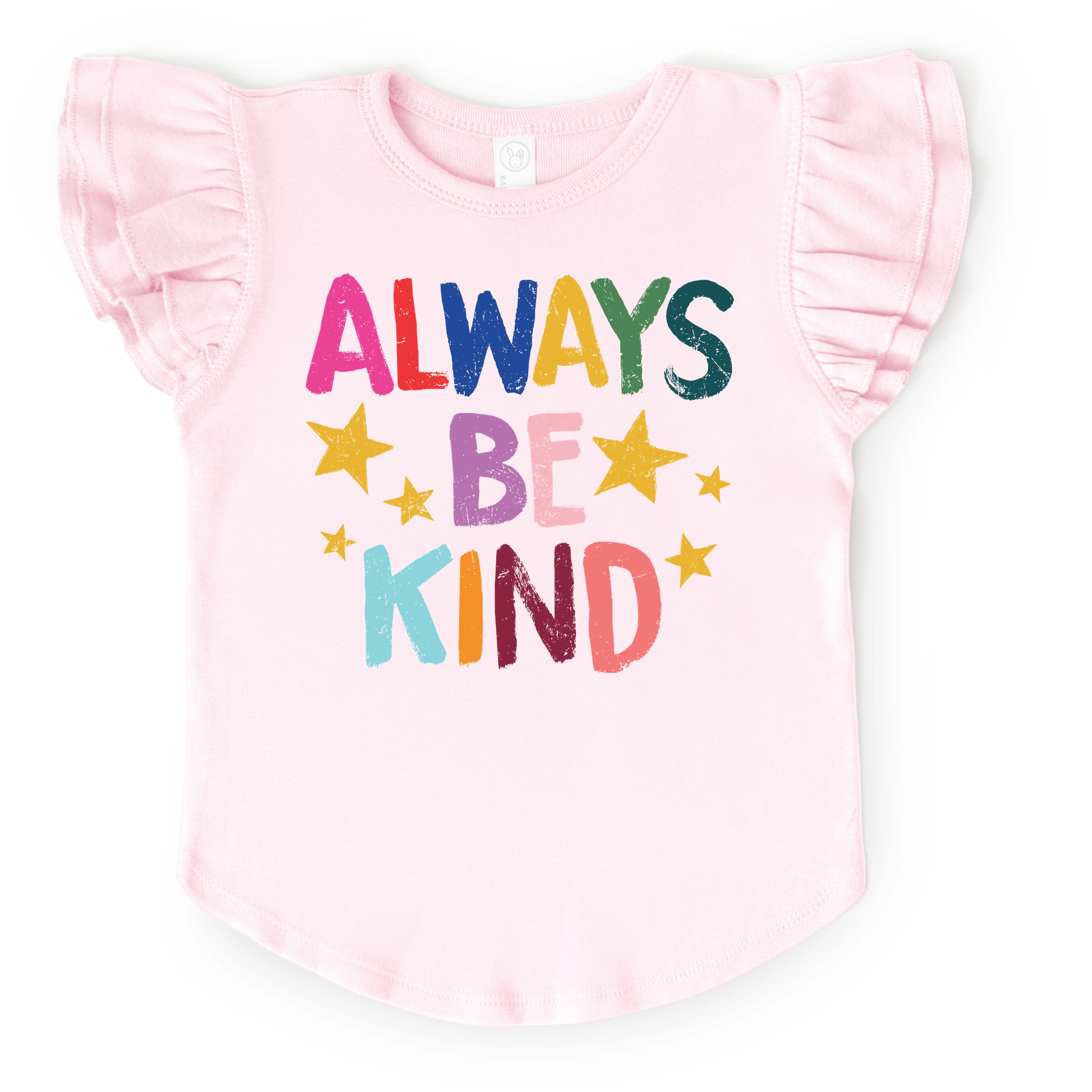 The Juniper Shop - Always Be Kind Stars Flutter Sleeve Graphic T-Shirt
