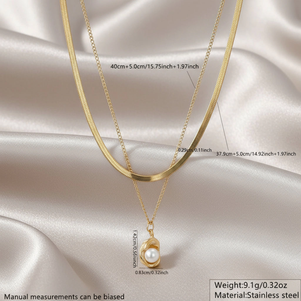 DressAtR Women's Key Pattern 18K Gold Plated Necklace and Earring Set