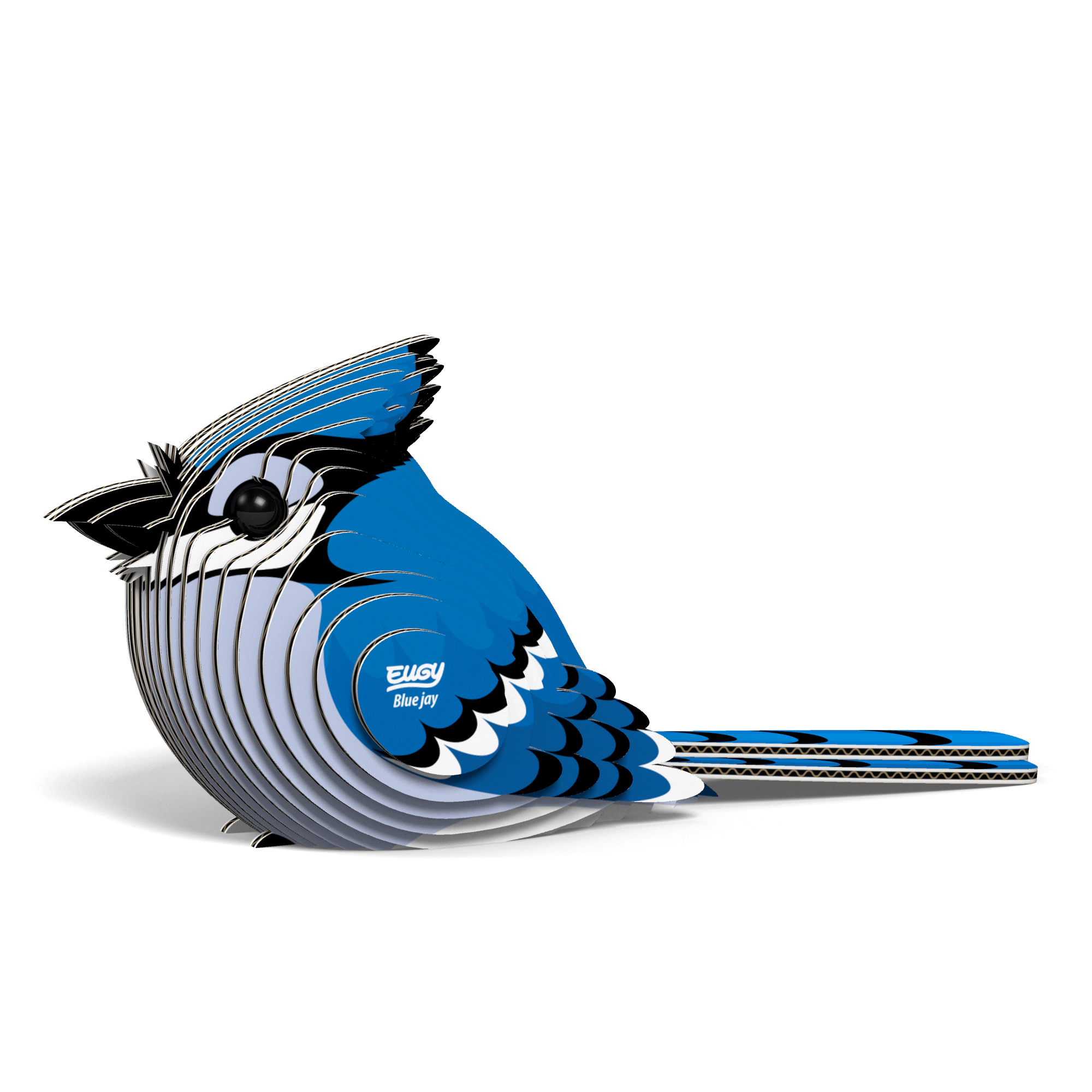 EUGY Blue Jay 3D Puzzle - contains 26 puzzle pieces