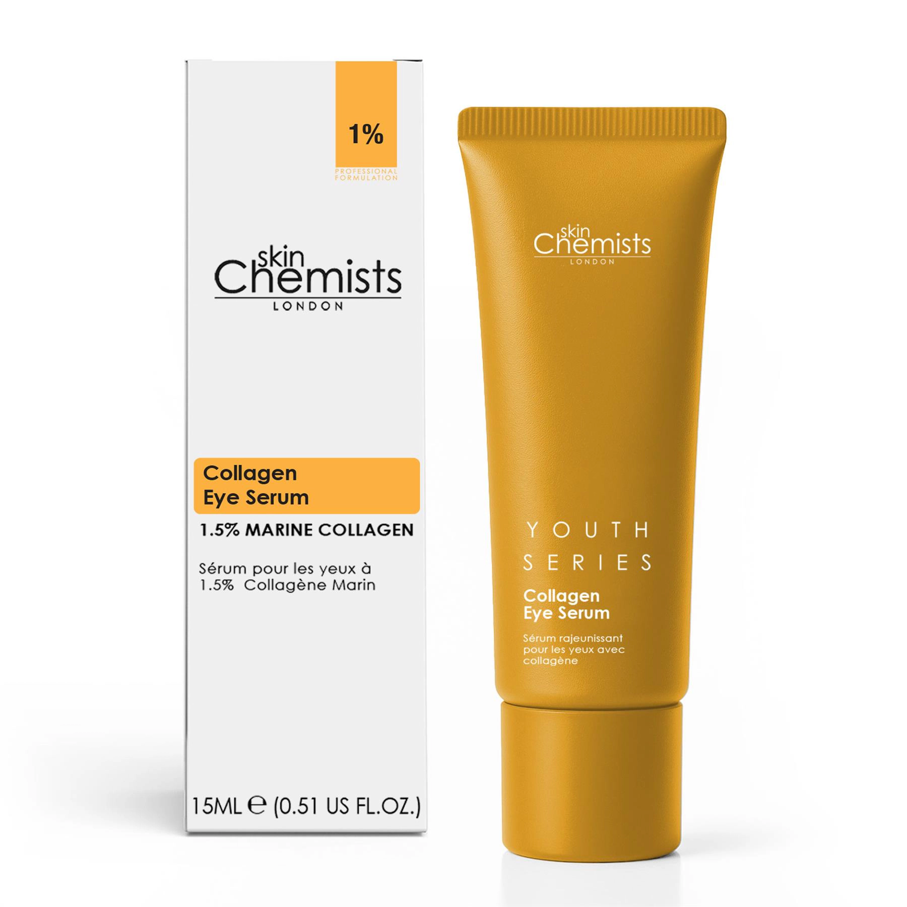 skinChemists Collagen Eye Serum 15ml - Anti-Aging for Loss of Firmness and Fine Lines
