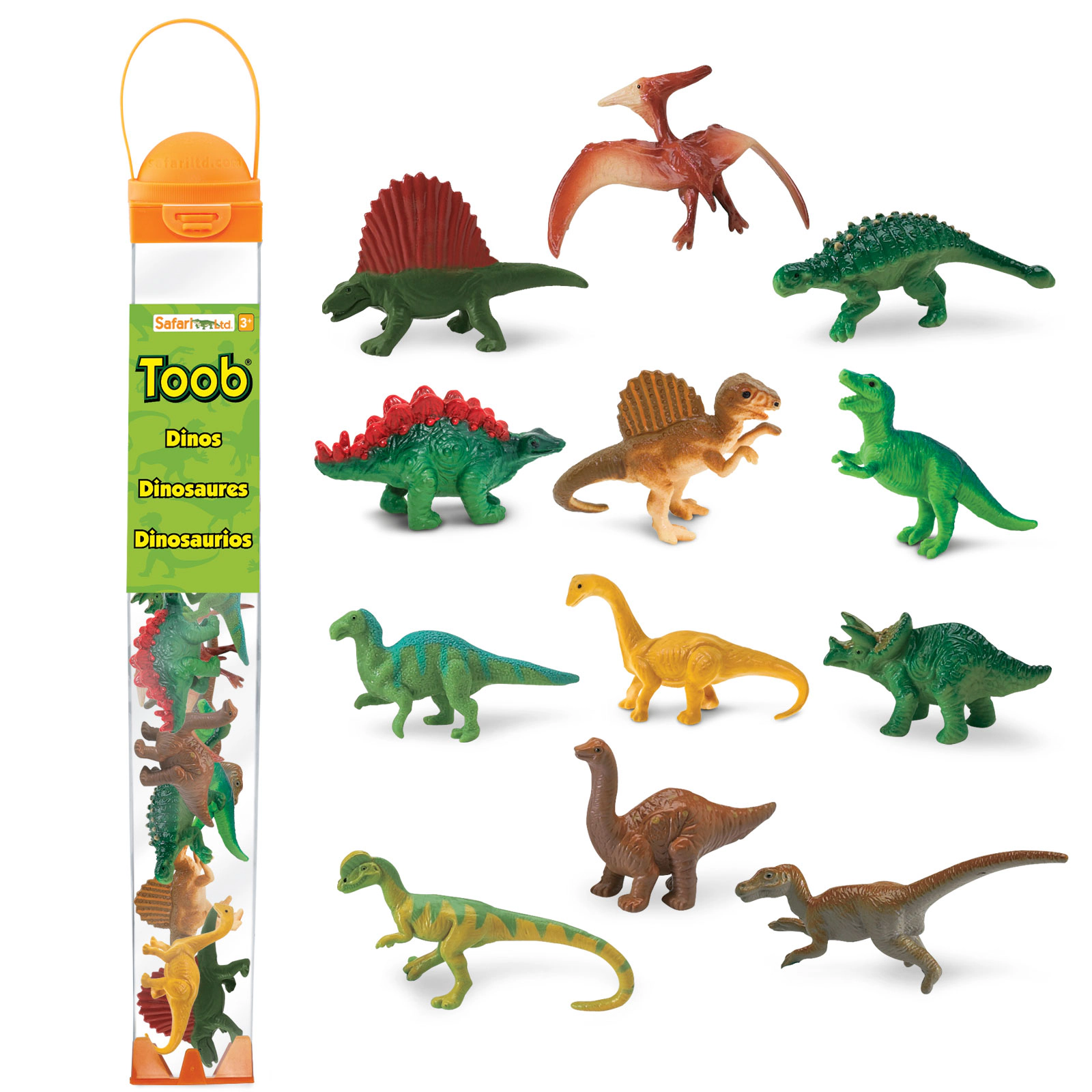 Safari Ltd. - Dinos TOOB - contains 12 Mini Figurines