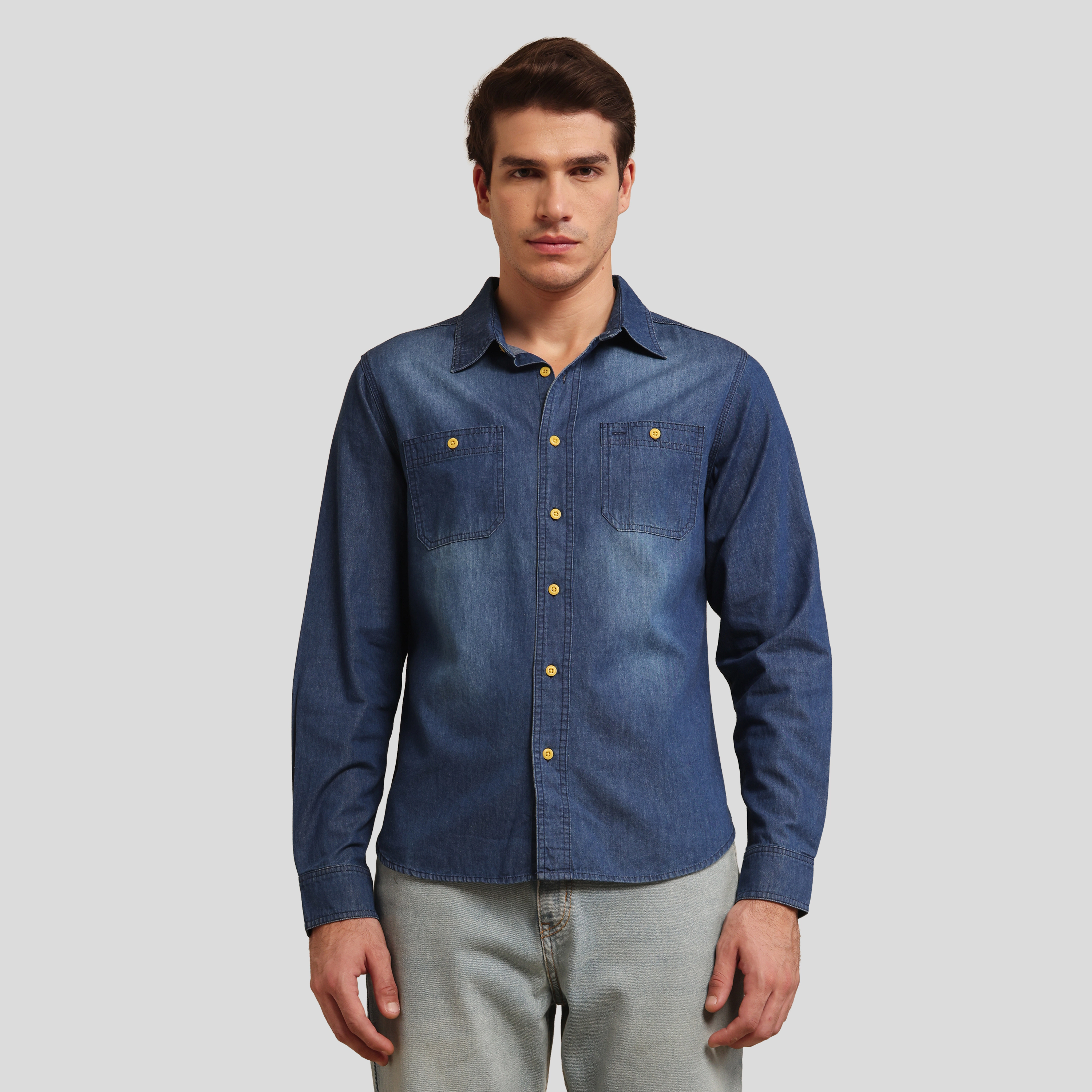Members Only Men's Denim Shirt