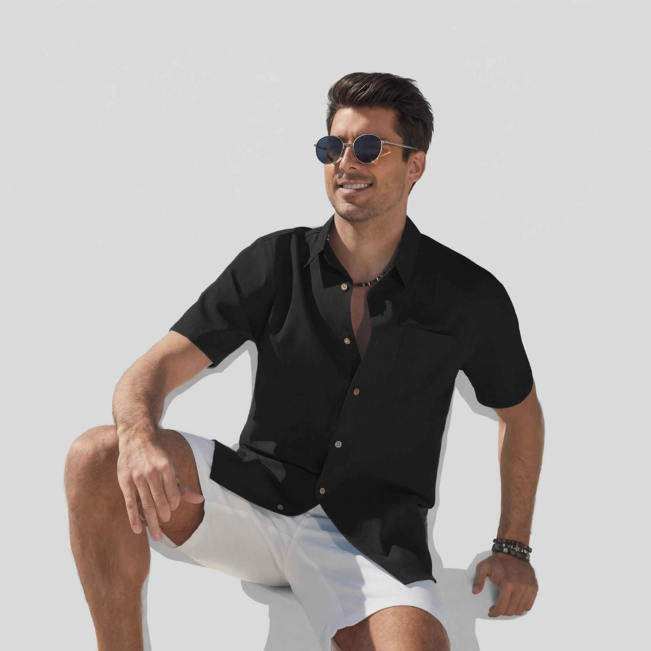 COOFANDY Men's Regular Fit Short Sleeve Camp Shirt