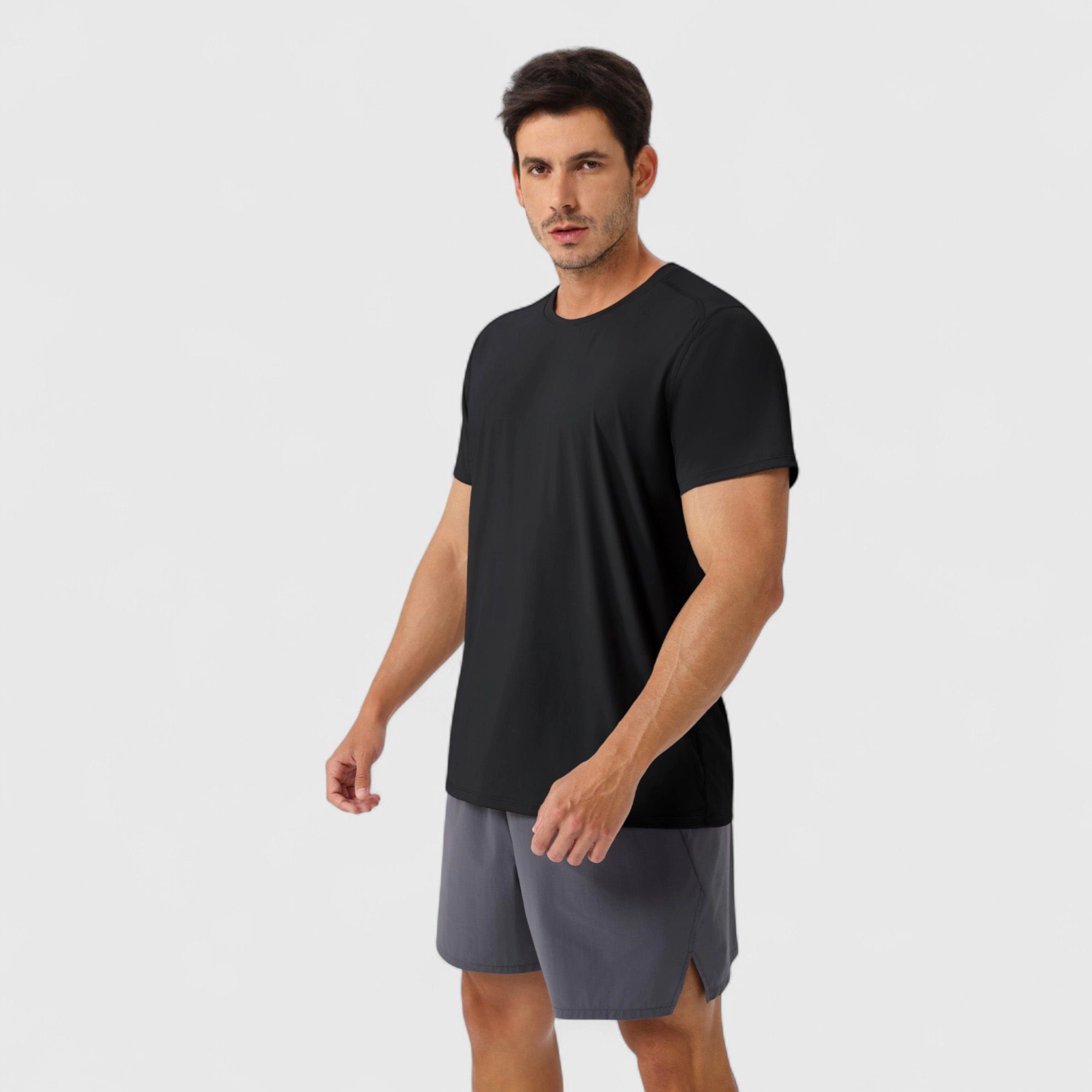 Anna-Kaci Men's Moisture-Wicking Short Sleeve T-Shirt with Soft Lightweight Fabric and Athletic Fit