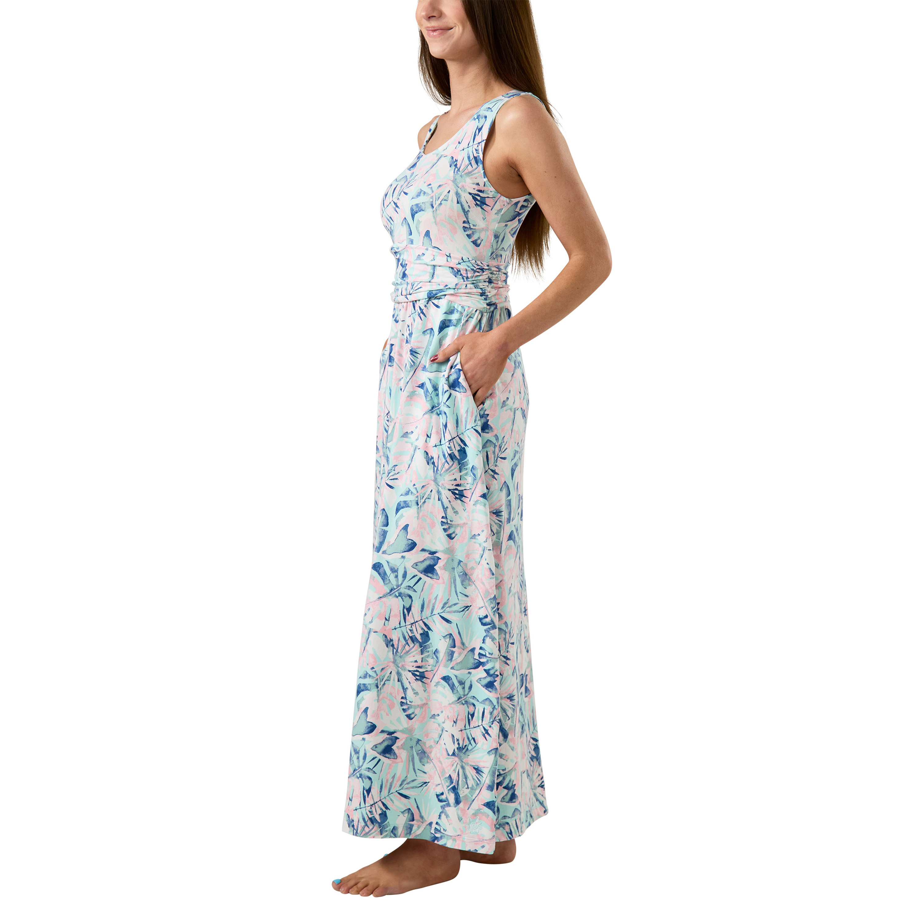 UV Skinz Women's V-Neck Maxi Dress