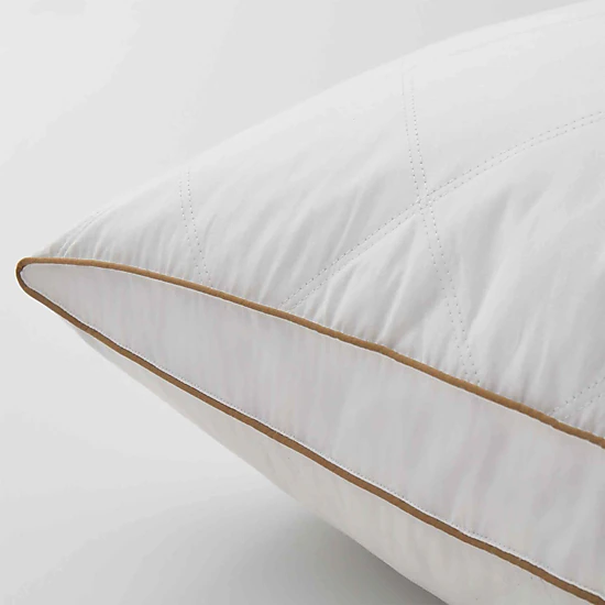 PEACENEST 100%Cotton Cover Goose Feather and Down Sleeping Pillows,Medium Comfort,Set of 2