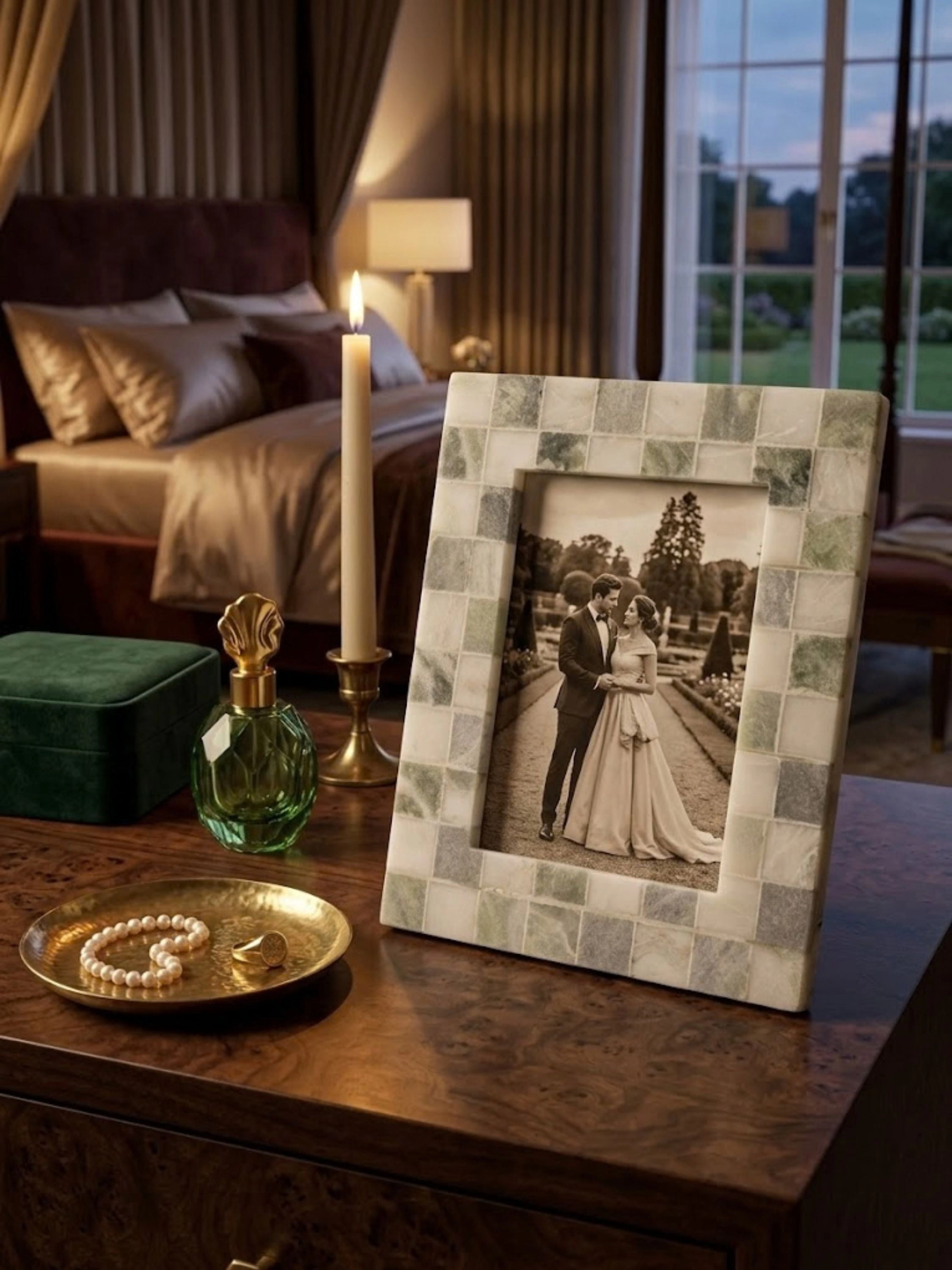 GAURI KOHLI Austen Green Onyx Picture Frame