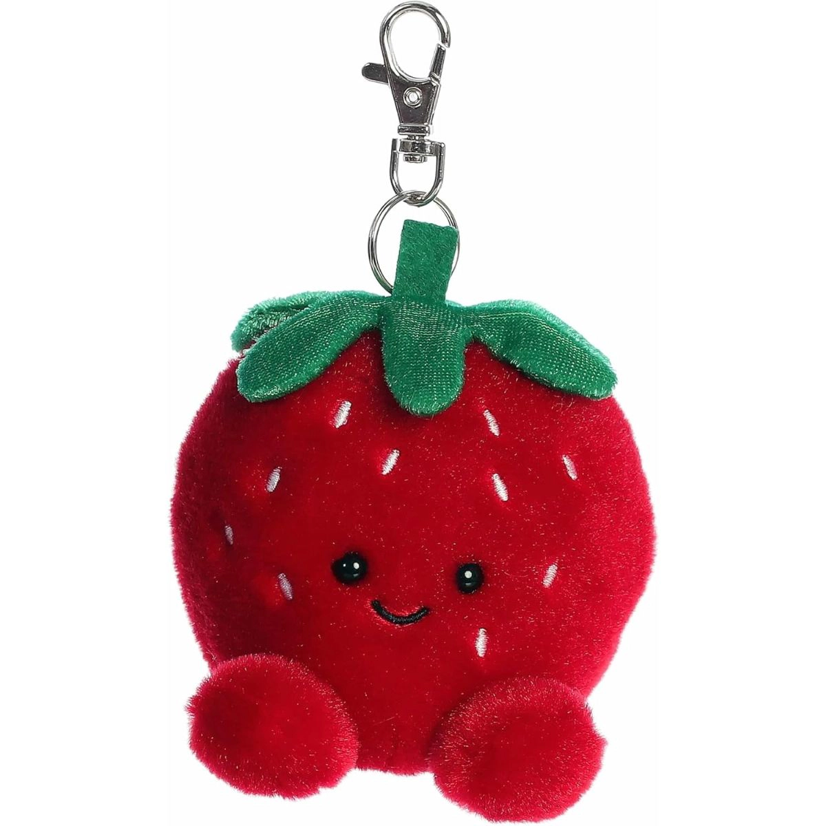 Aurora Palm Pals Juicy Strawberry Clip-On 4-Inch Stuffed Animal Plush