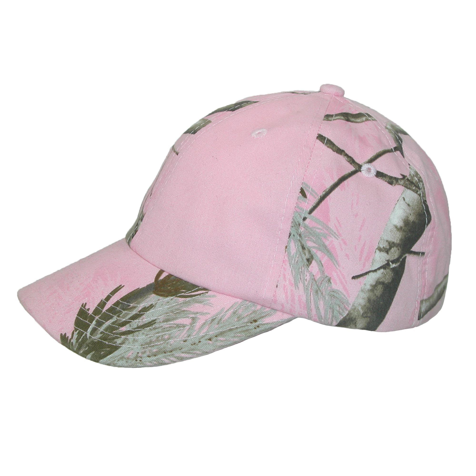 CTM Women's Kati Treestand Pink Camo Baseball Hat